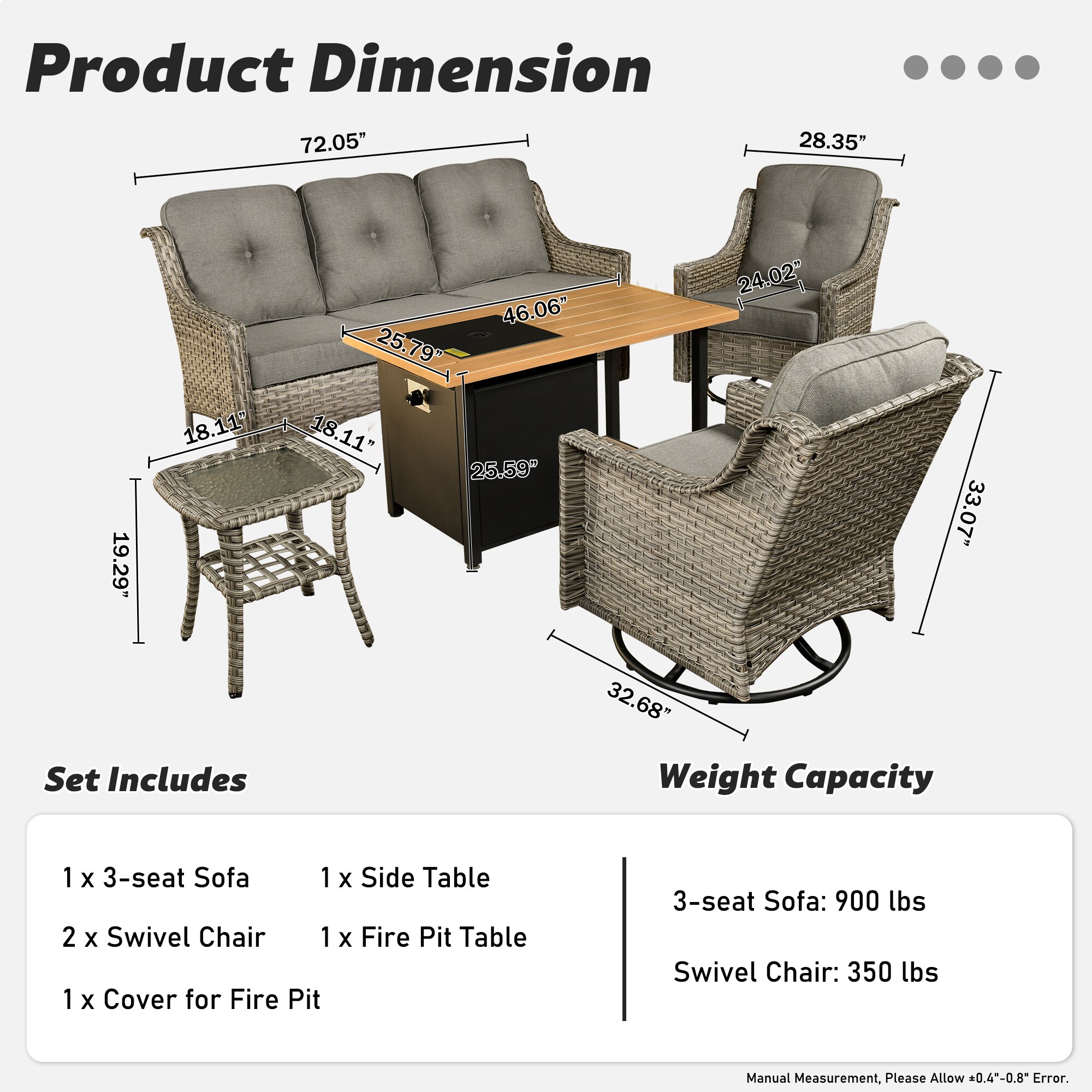 Ovios RFP11PD2-4Y Patio-Conversation-Sets - View #7