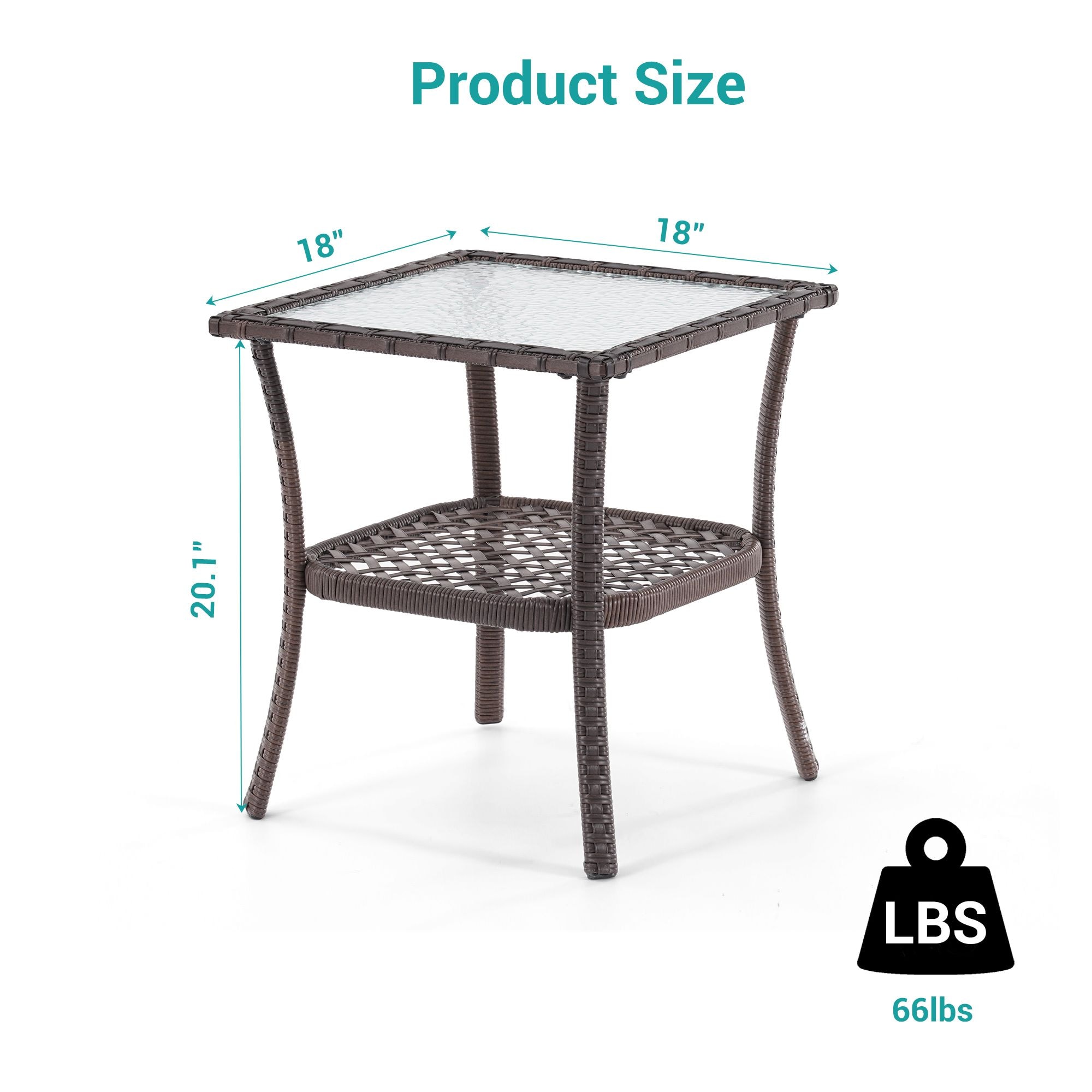 ACEGOSES LW-115T2-BN Patio-Tables - View #6