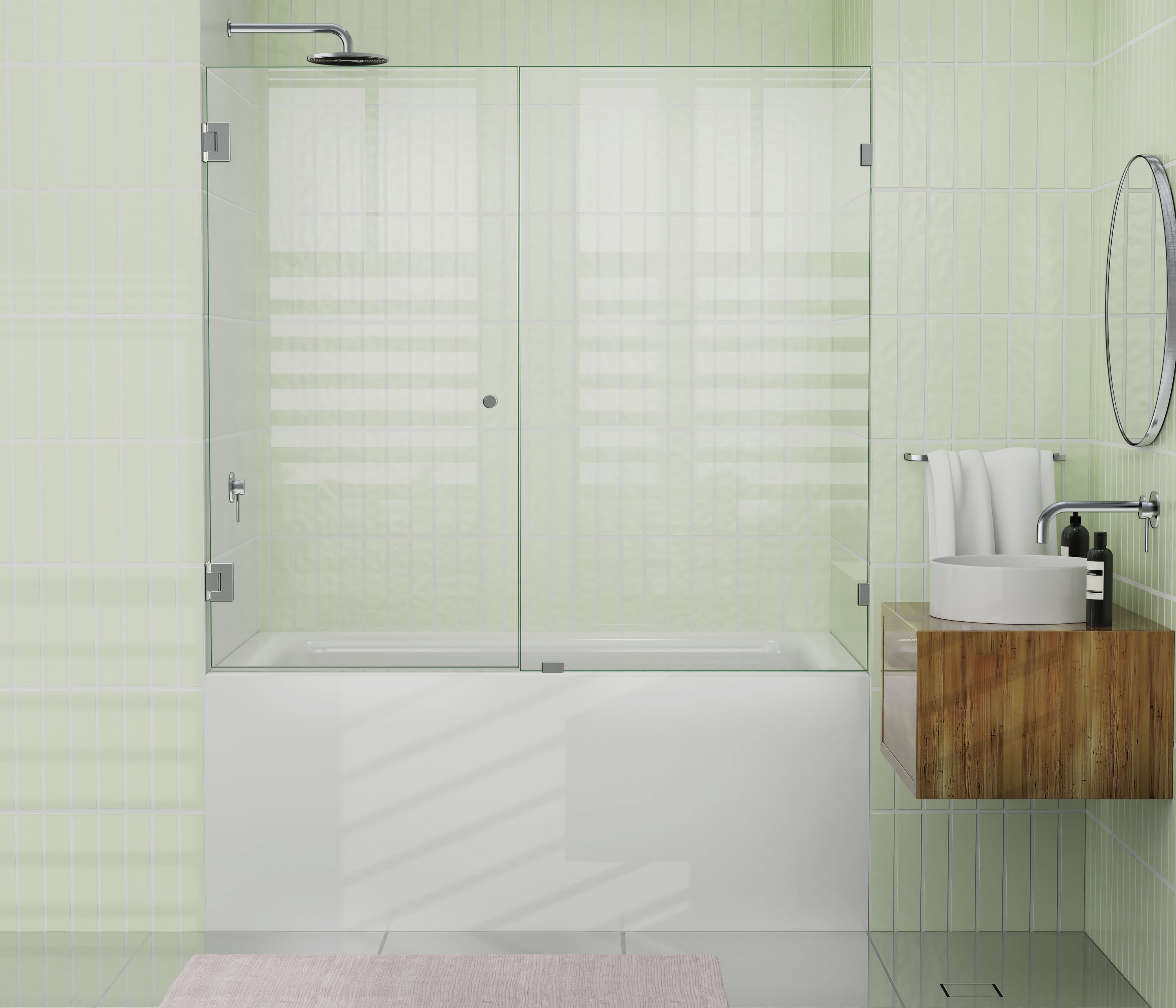 Glass Warehouse B-WH-63-BN Shower-Doors - View #2