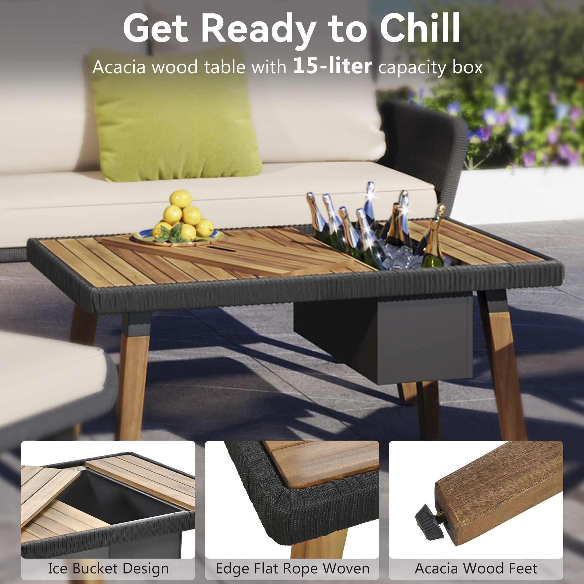 Clihome CL-5M1860 Patio-Conversation-Sets - View #8