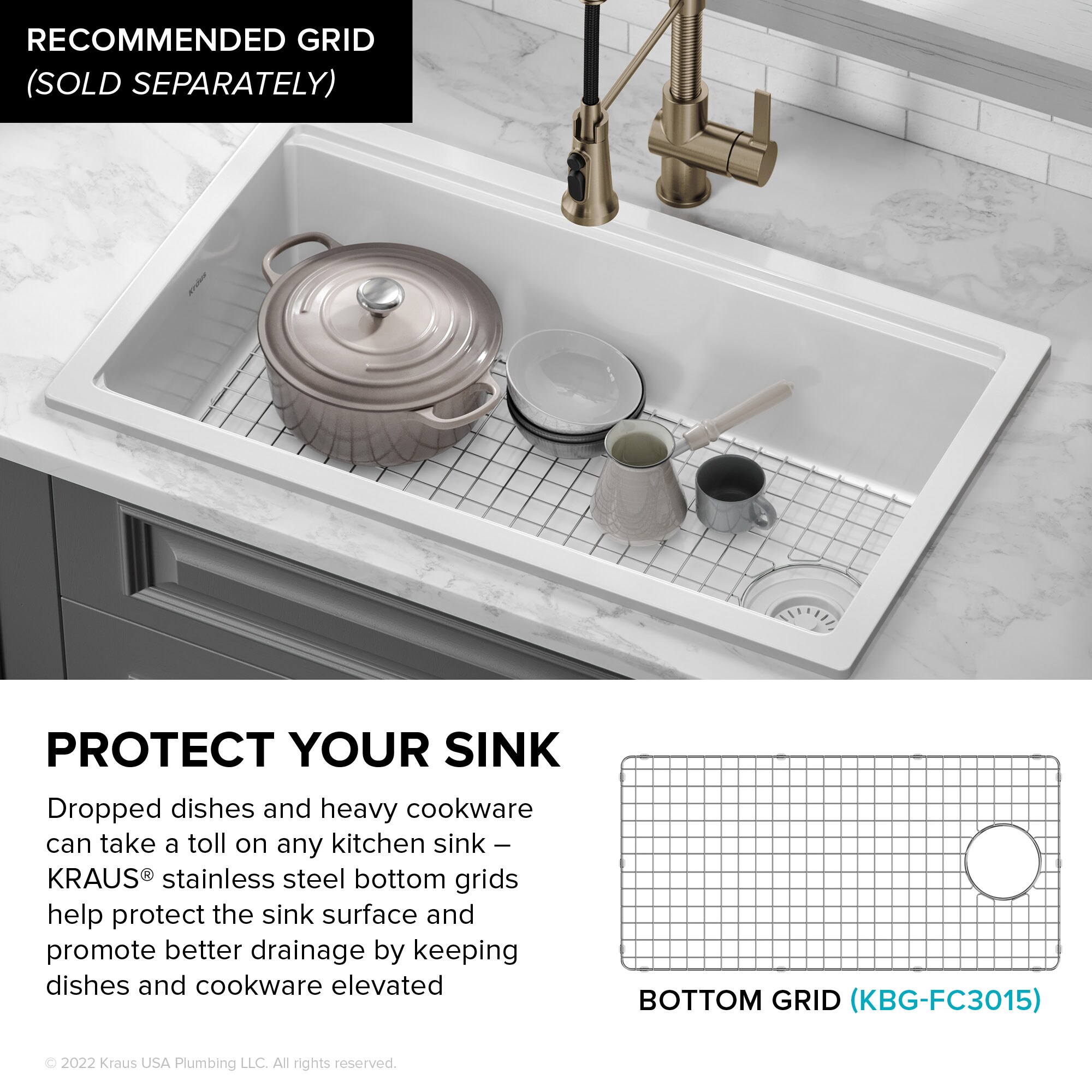 Gloss White Fireclay 33 Inch Single Bowl Drop-In Kitchen Sink