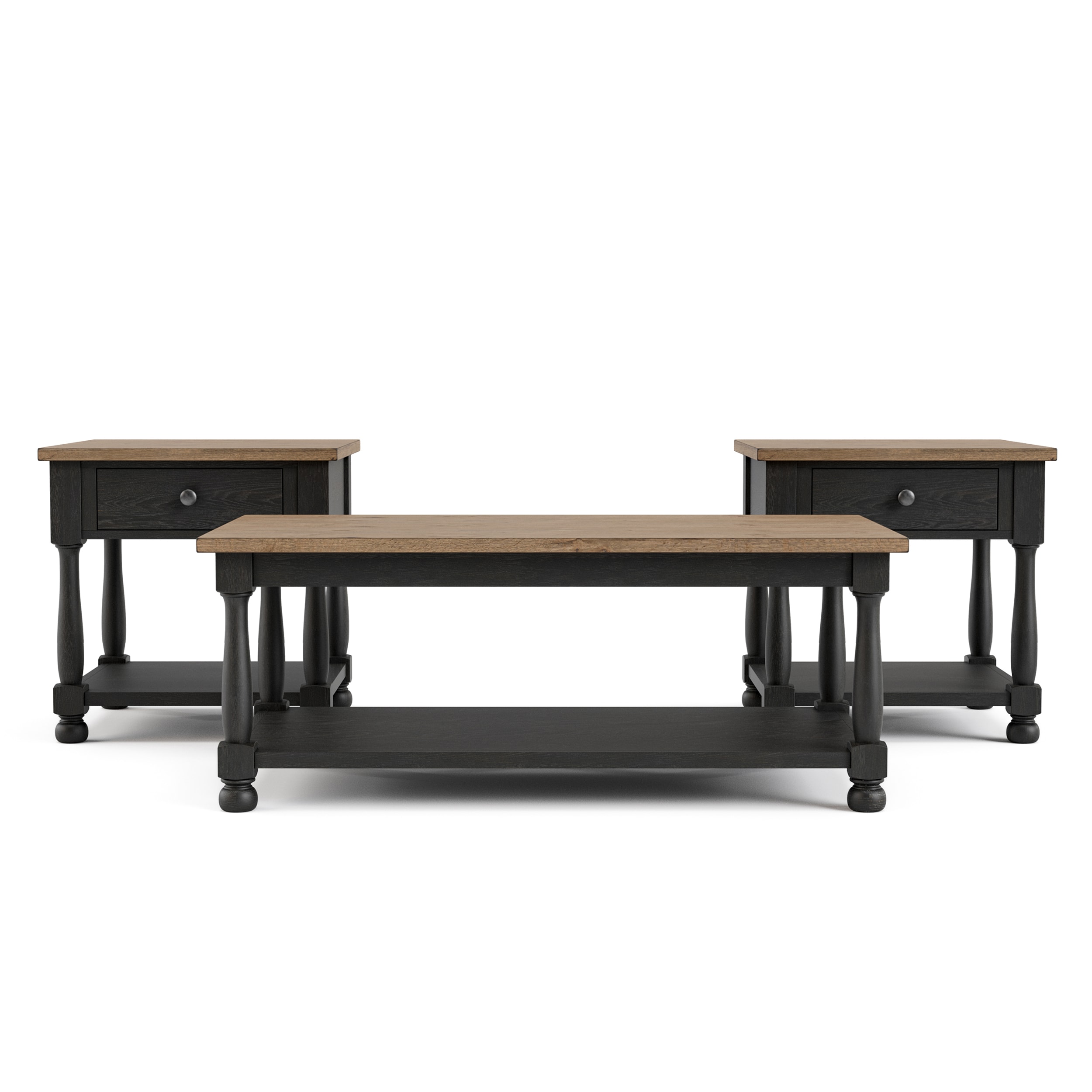 Furniture of America IDF-40009BK-C2E Accent-Table-Sets - View #2