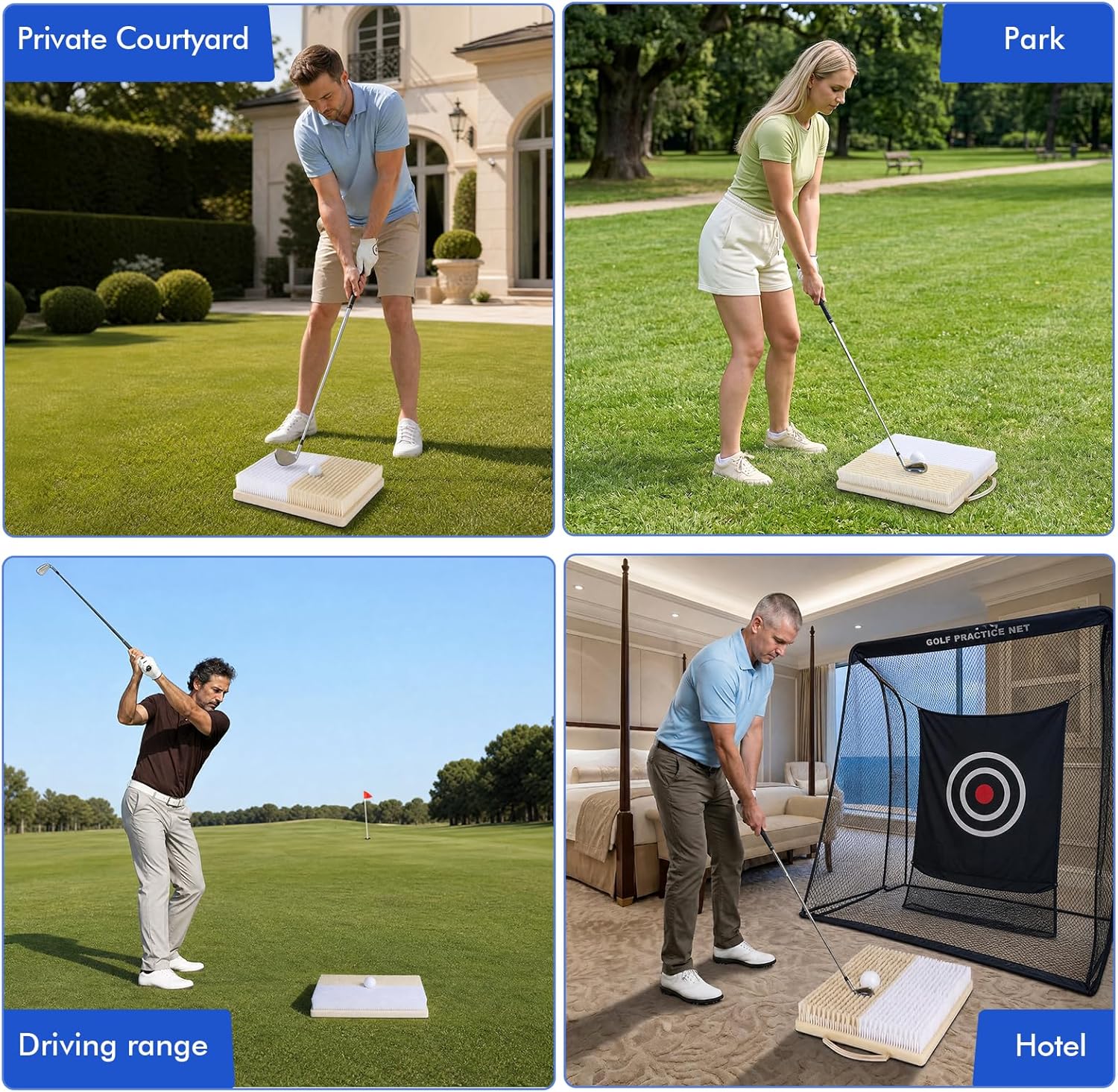 Ama Pear Golf bunker practice mat portable indoor outdoor training ...