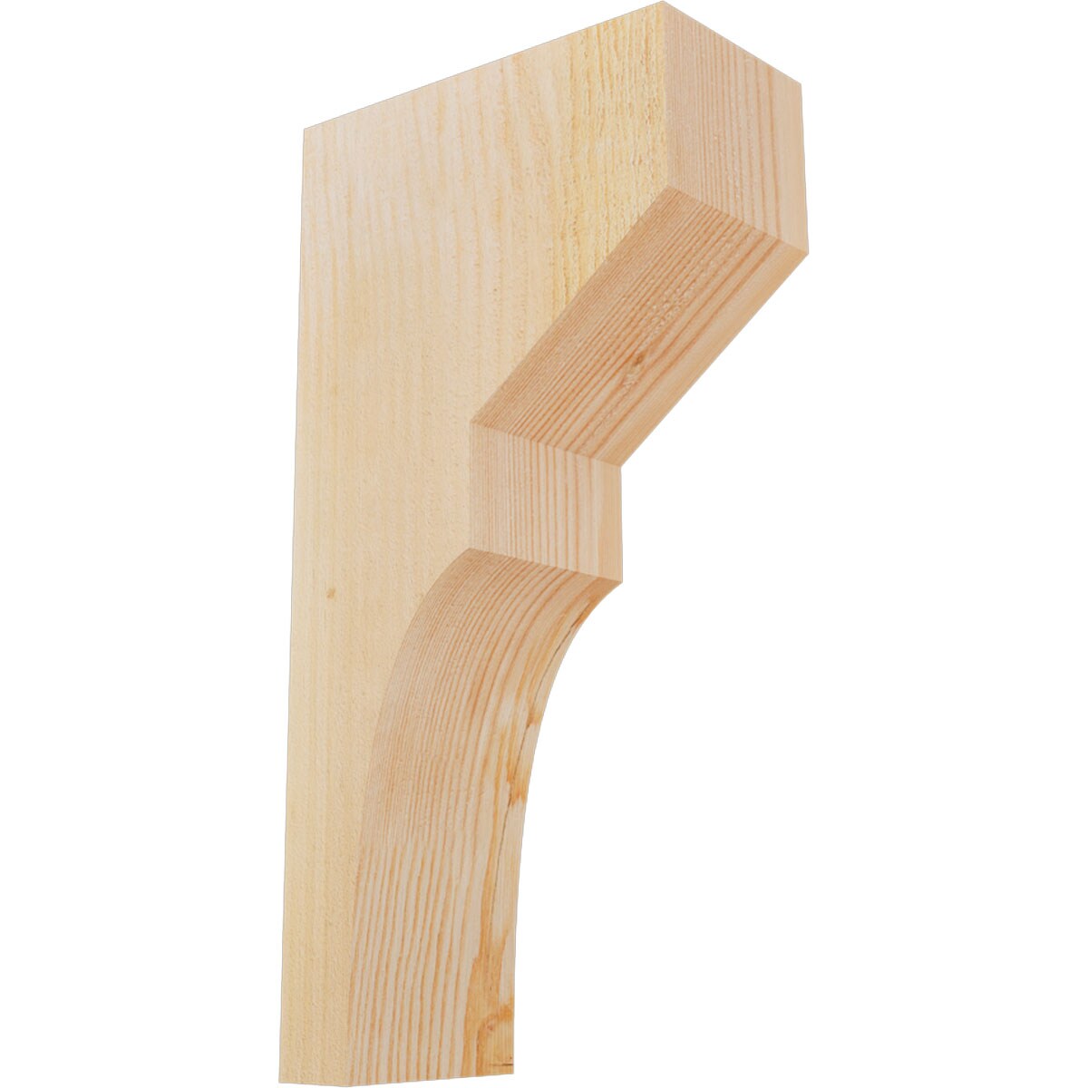 Ekena Millwork COR04X08X16MON00RDF 4-in x 8-in x 16-in Monterey Unfinished Douglas fir Wood Paintable/Stainable Corbel