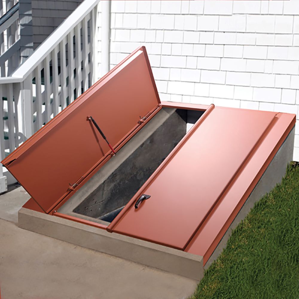 Bilco 43.1875 in x 2.5 in Primed Red Oxide Steel Cellar Door in