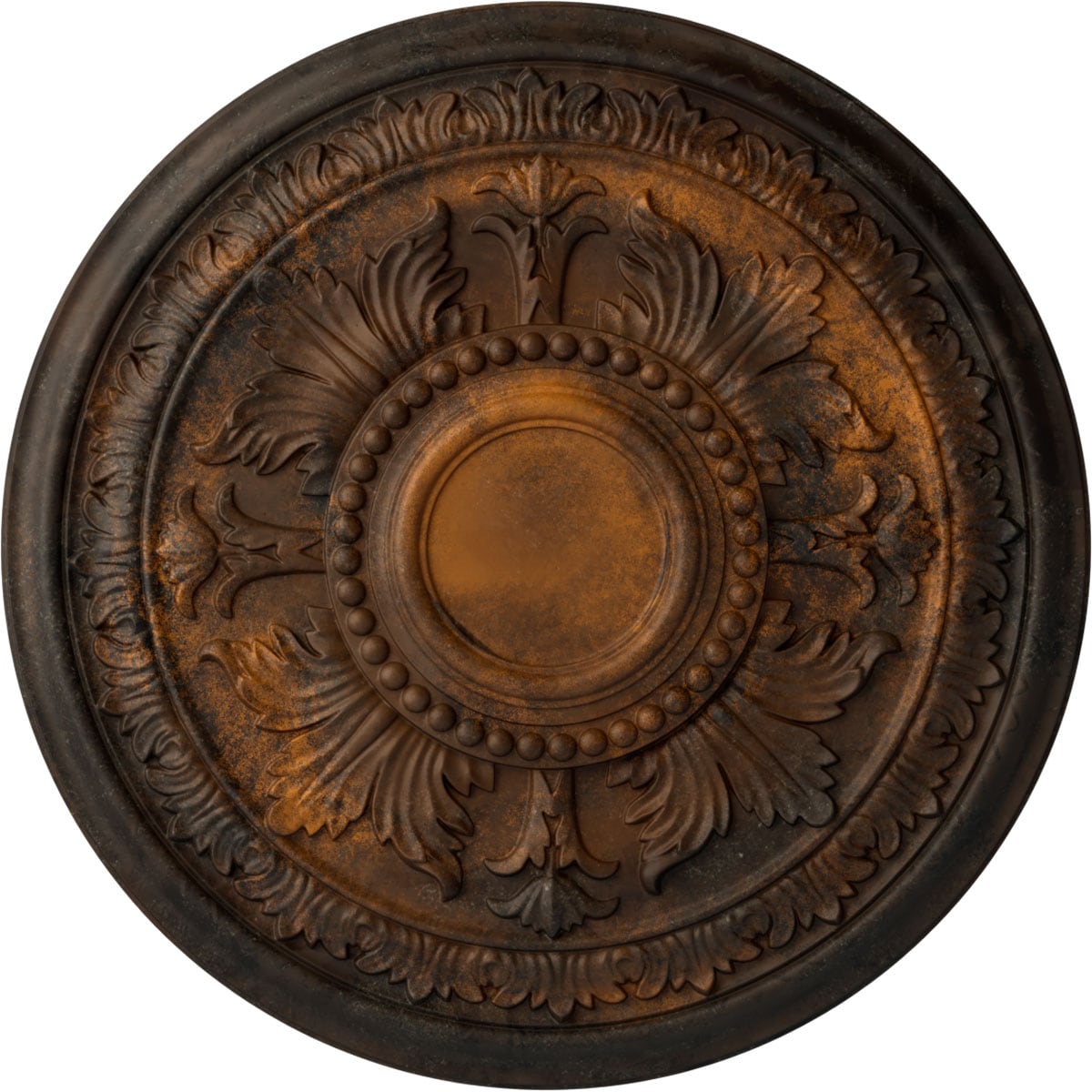 Ekena Millwork CM30TERUS Tellson 30.625-in W x 30.625-in L Painted Rust Polyurethane Whole Ceiling Medallion