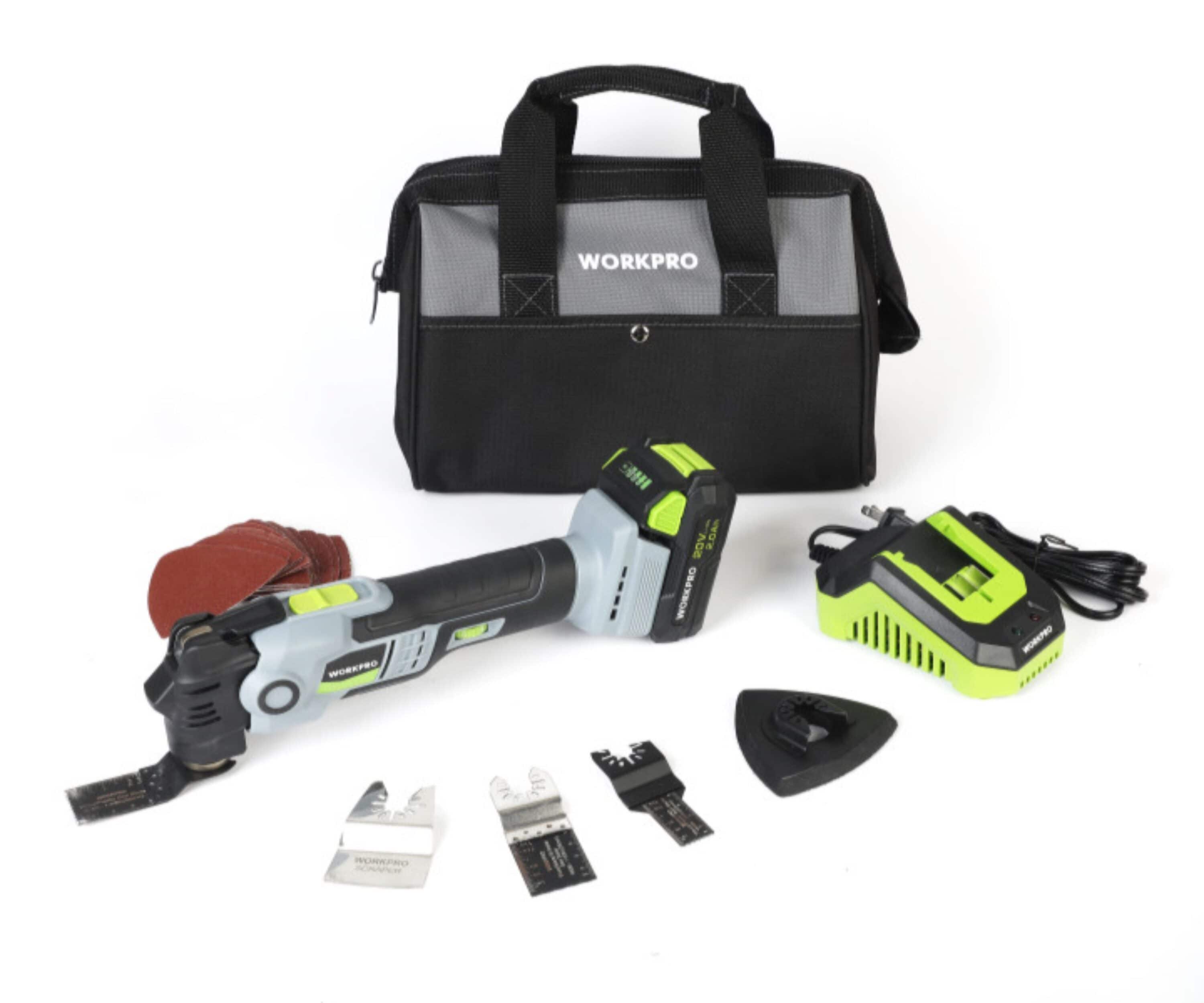 WORKPRO W241106 20-volt Brushless Power Tool Combo Kit with Hard Case ( Charger Included )