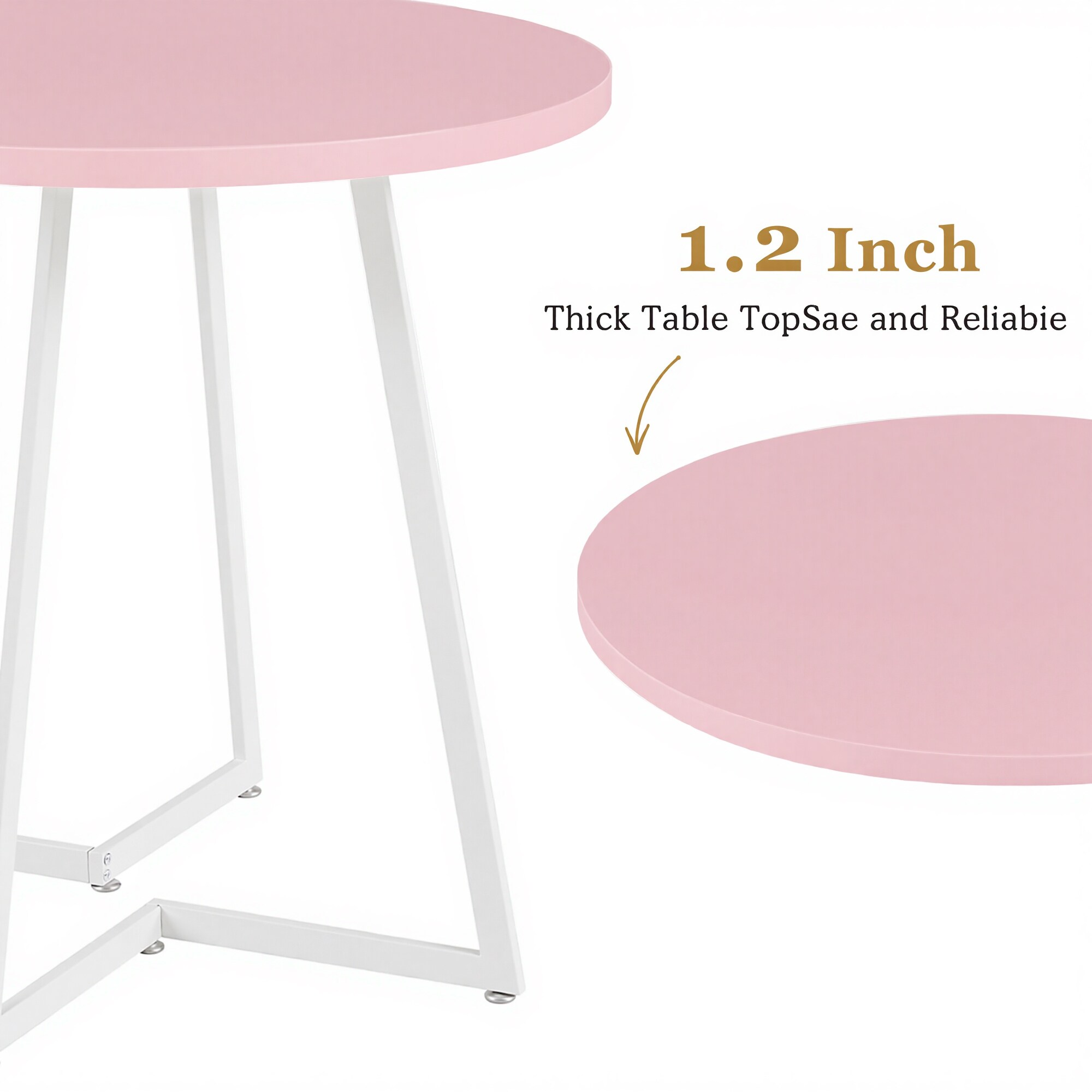 Vecelo LOE-MX-TC11-PINK Dining-Sets - View #7