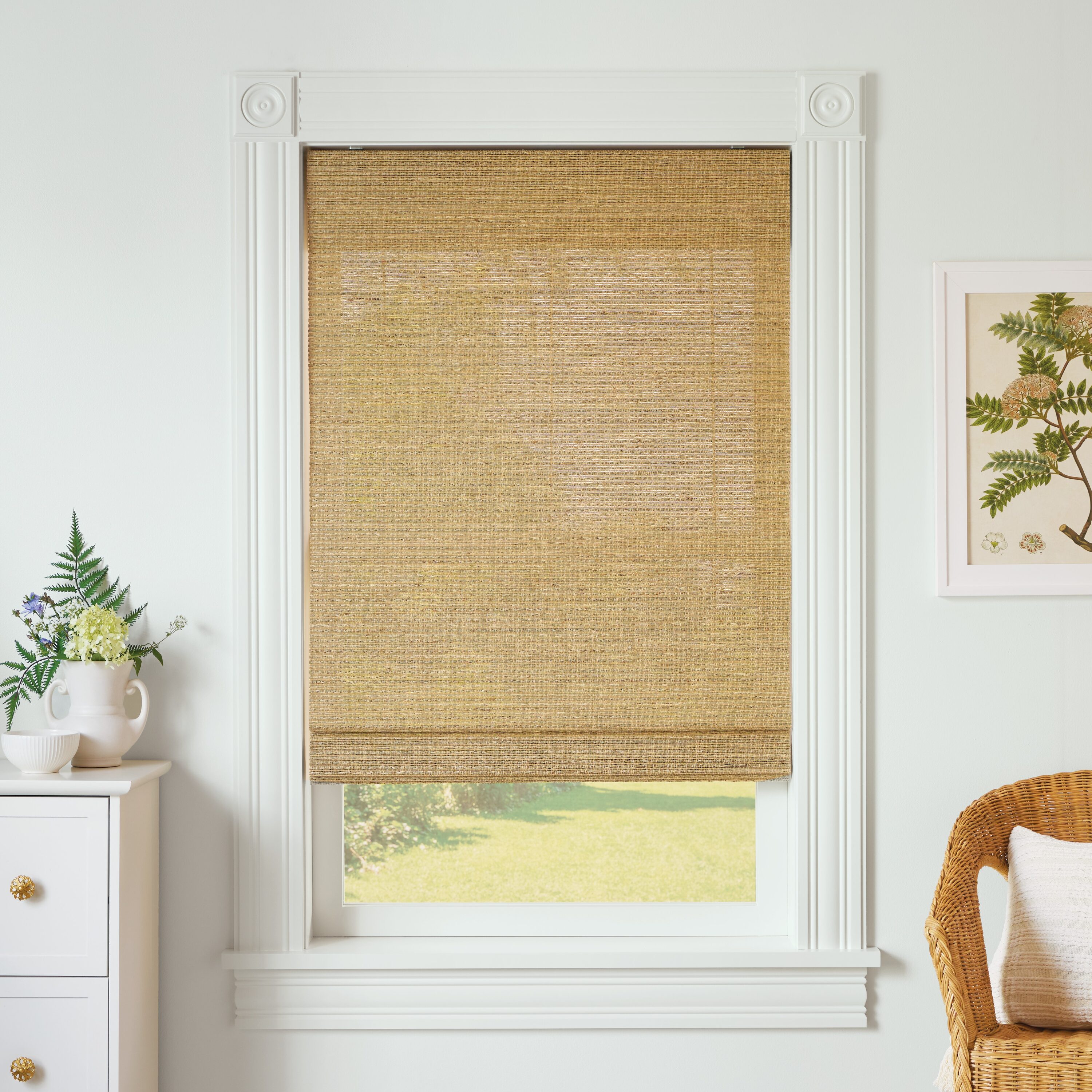Bali Custom Natural Roman Shade