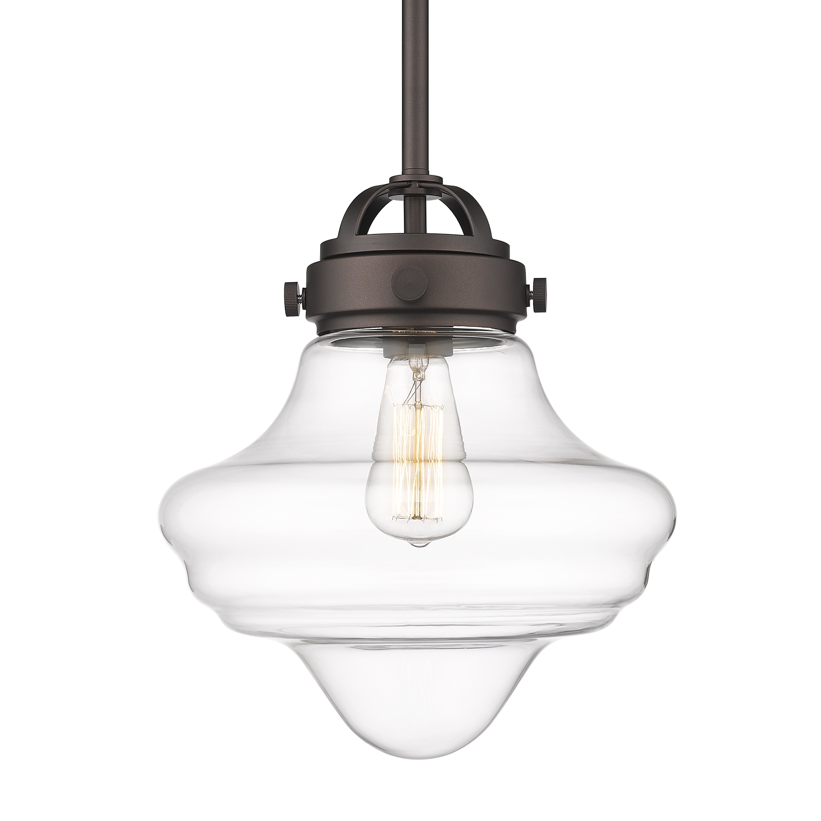 LTMATE LS5HZG11-M1L ORB JAZAVA Oil Rubbed Bronze Industrial Clear glass Teardrop Medium Hanging Pendant light