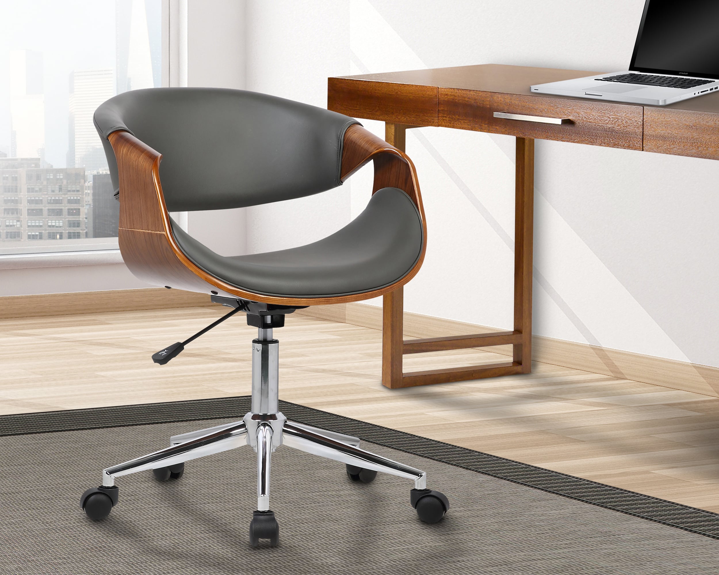 Armen Living LCGEOFCHGREY Office-Chairs - View #8