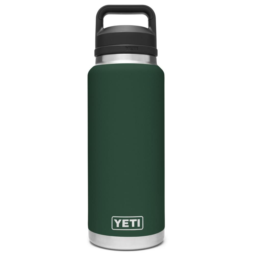 YETI Rambler 36-fl oz Stainless Steel Water Bottle with Chug Cap,  Northwoods Green at