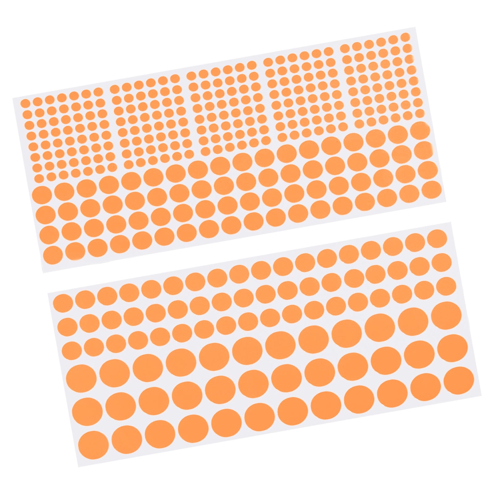 Unique Bargains Glow in the Dark Tape Dots 0.2inch 0.4inch 0.6inch 407 Dots Sticker Orange for Walls Parties Marking Decorations