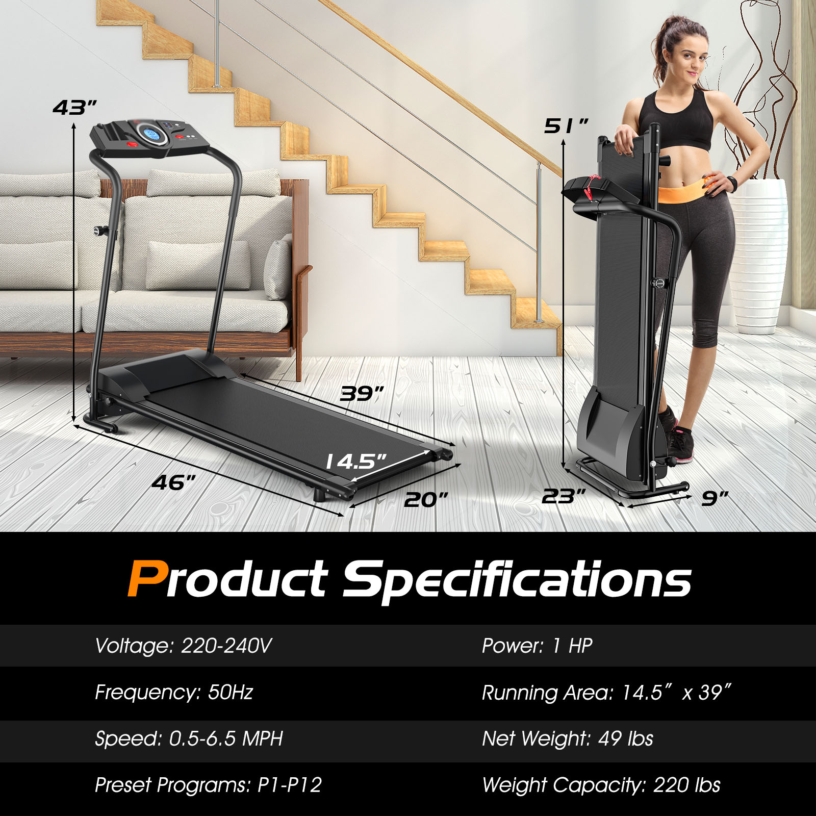 Slickblue D-CO-80773PS treadmills - View #7