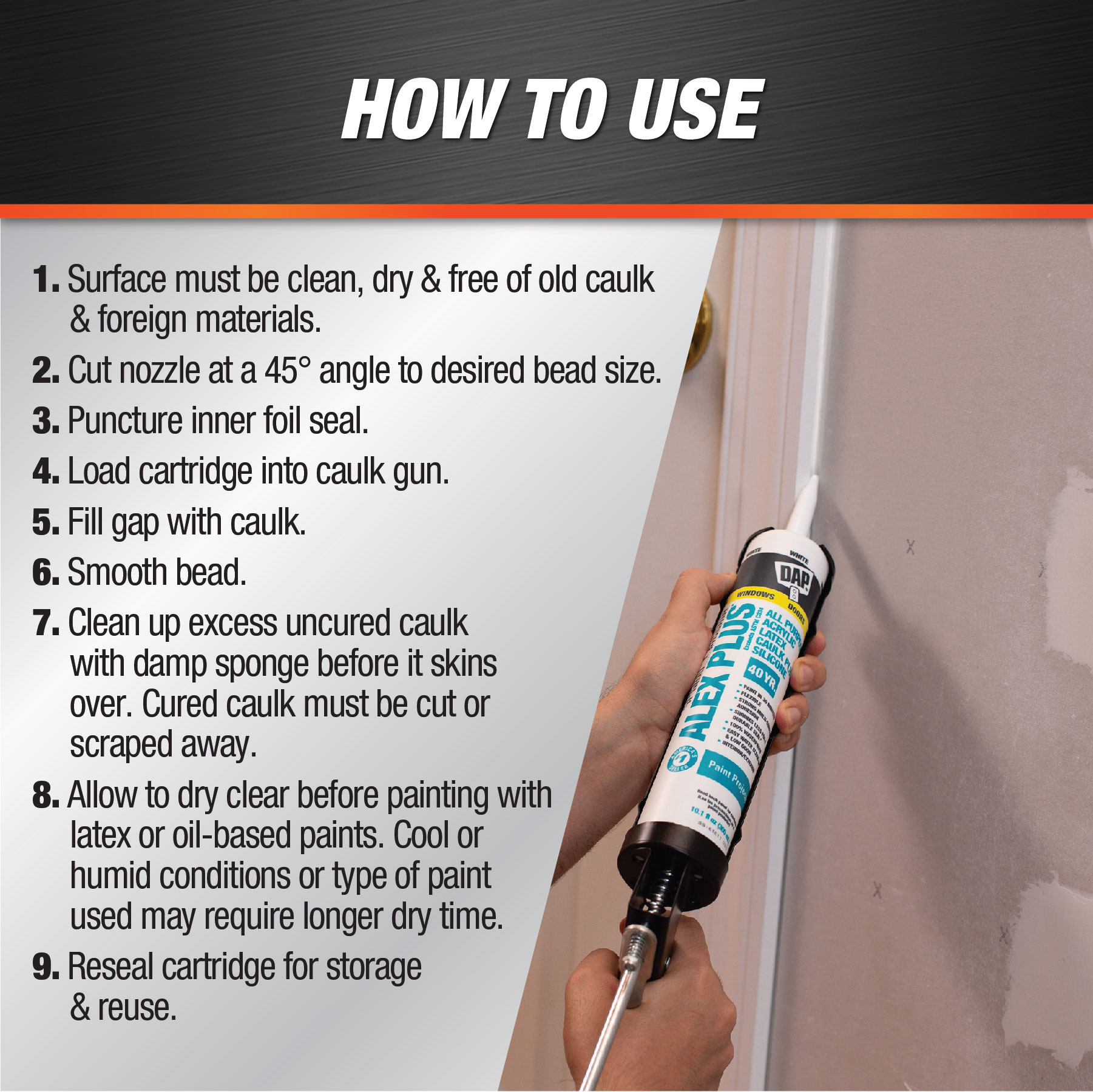 DAP 7079818156SOS caulking - View #5