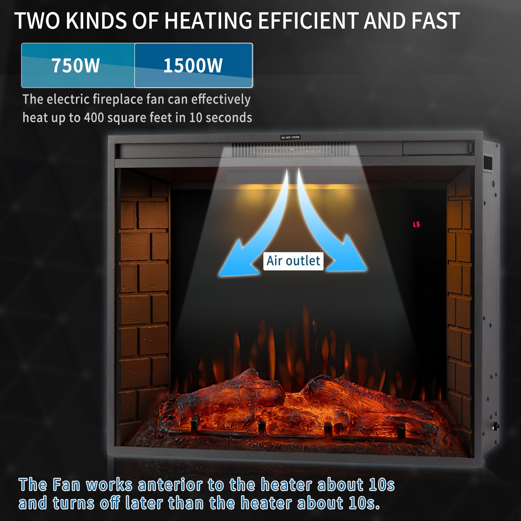 CASAINC TR-83633IN Electric-Fireplaces - View #14