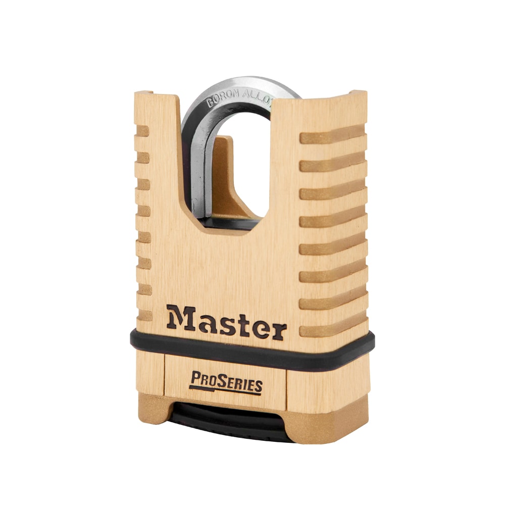 Master Lock Heavy Duty Shrouded Outdoor Resettable Combination Padlock, 2-in  Wide x 1-1/16-in Shackle in the Padlocks department at
