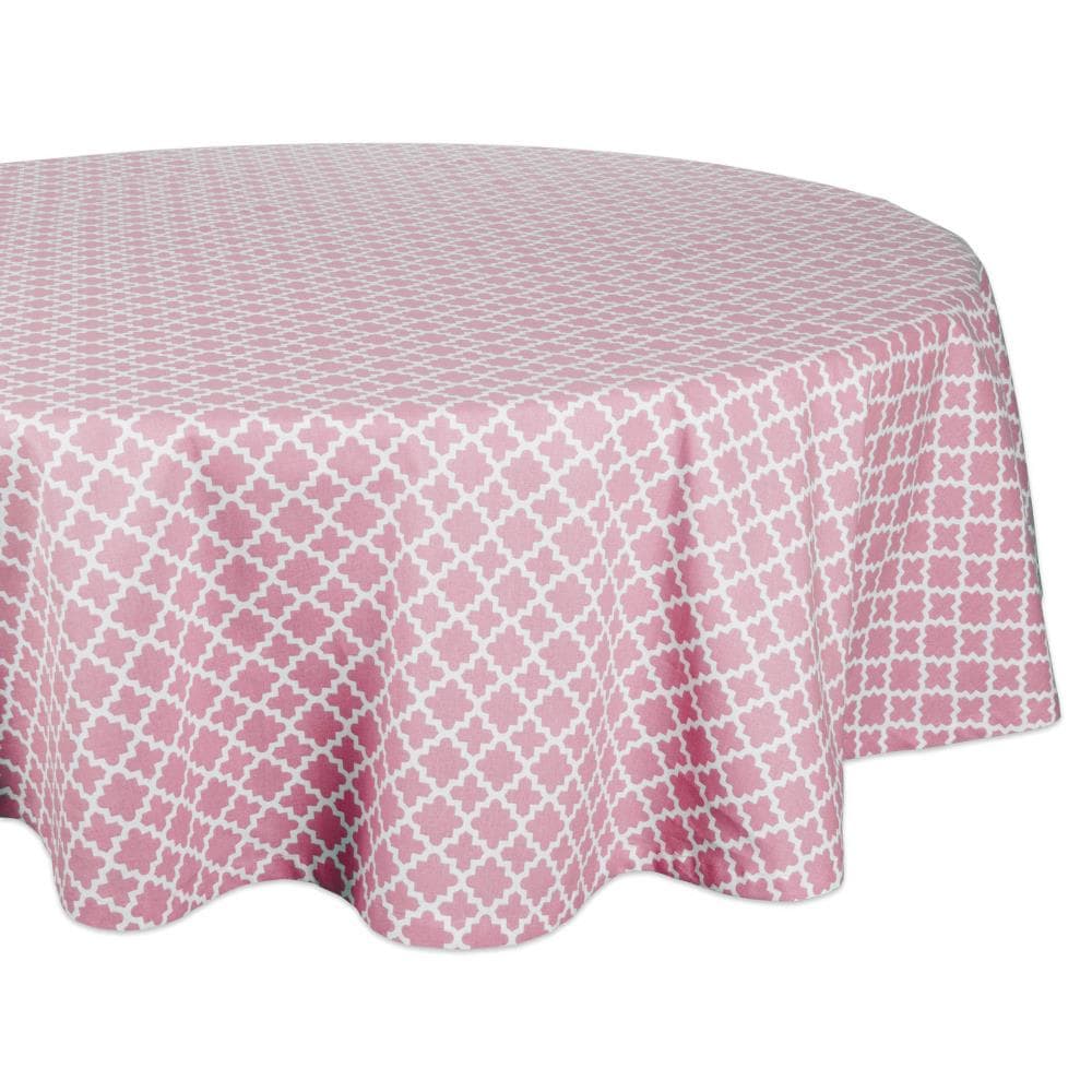 DII CAMZ10480 Rose Pink Tablecloth