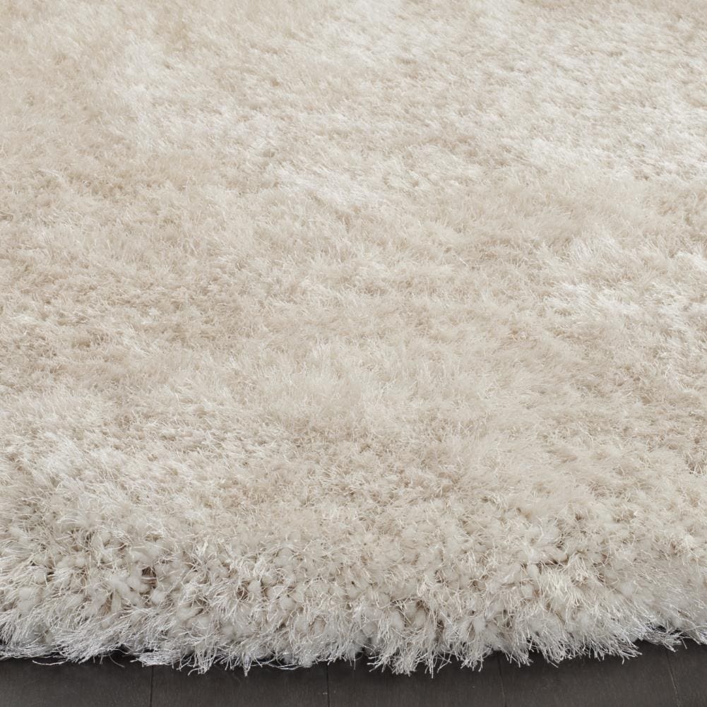 Safavieh Luxe Shag 4 X 6 (ft) Bone Indoor Solid Area Rug in the Rugs ...