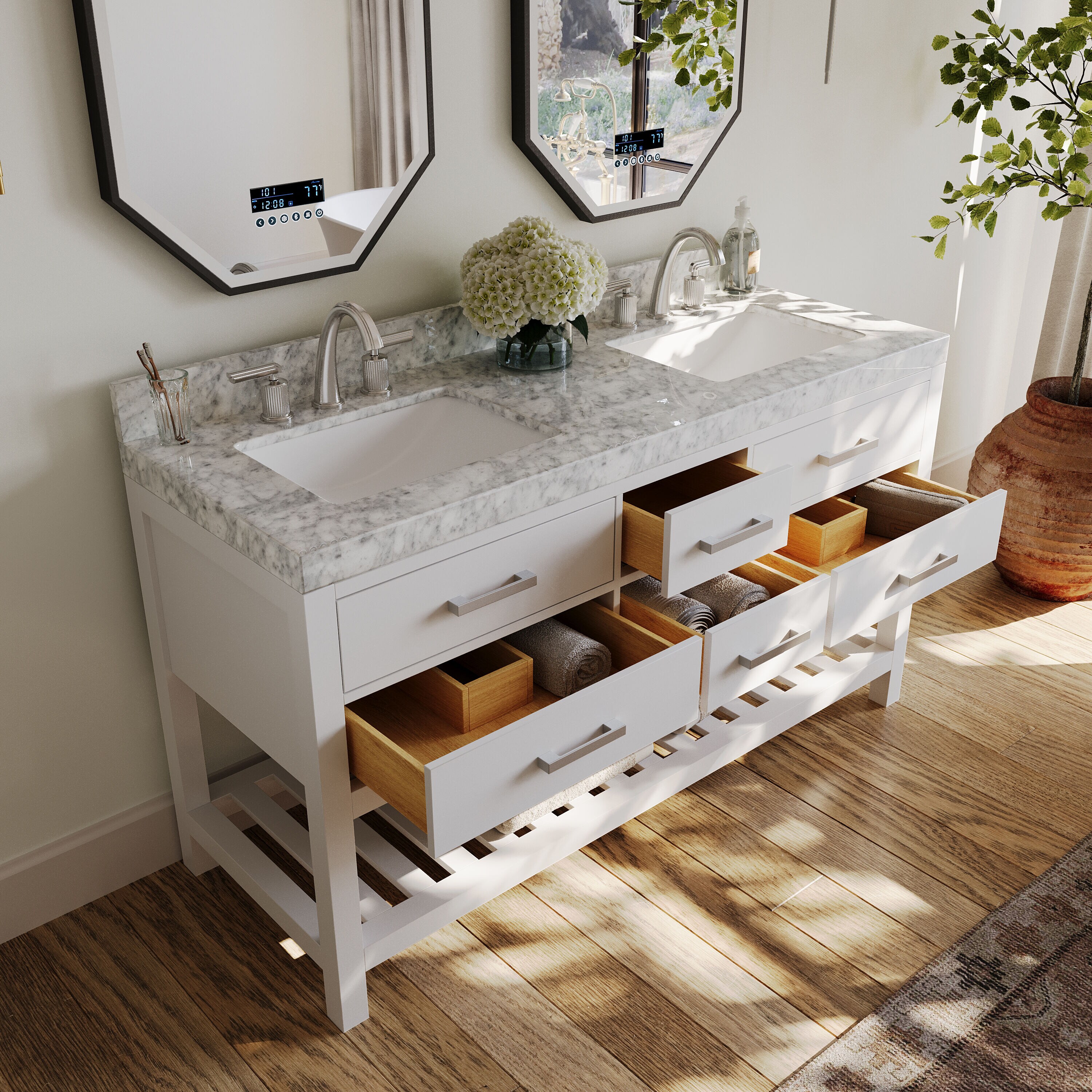 Ancerre Designs VTSELIZABETH60WCW1 Bath-Vanity-Combo - View #9