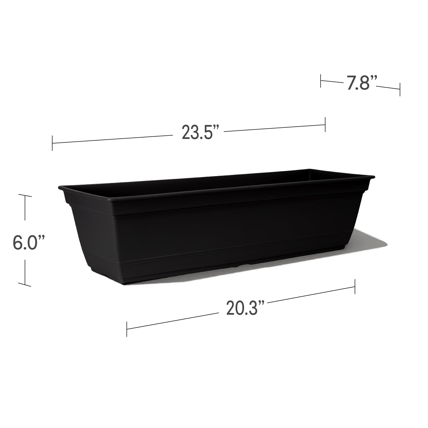 Style Selections WB2132G-BLACK Planter-Window-Box - View #3