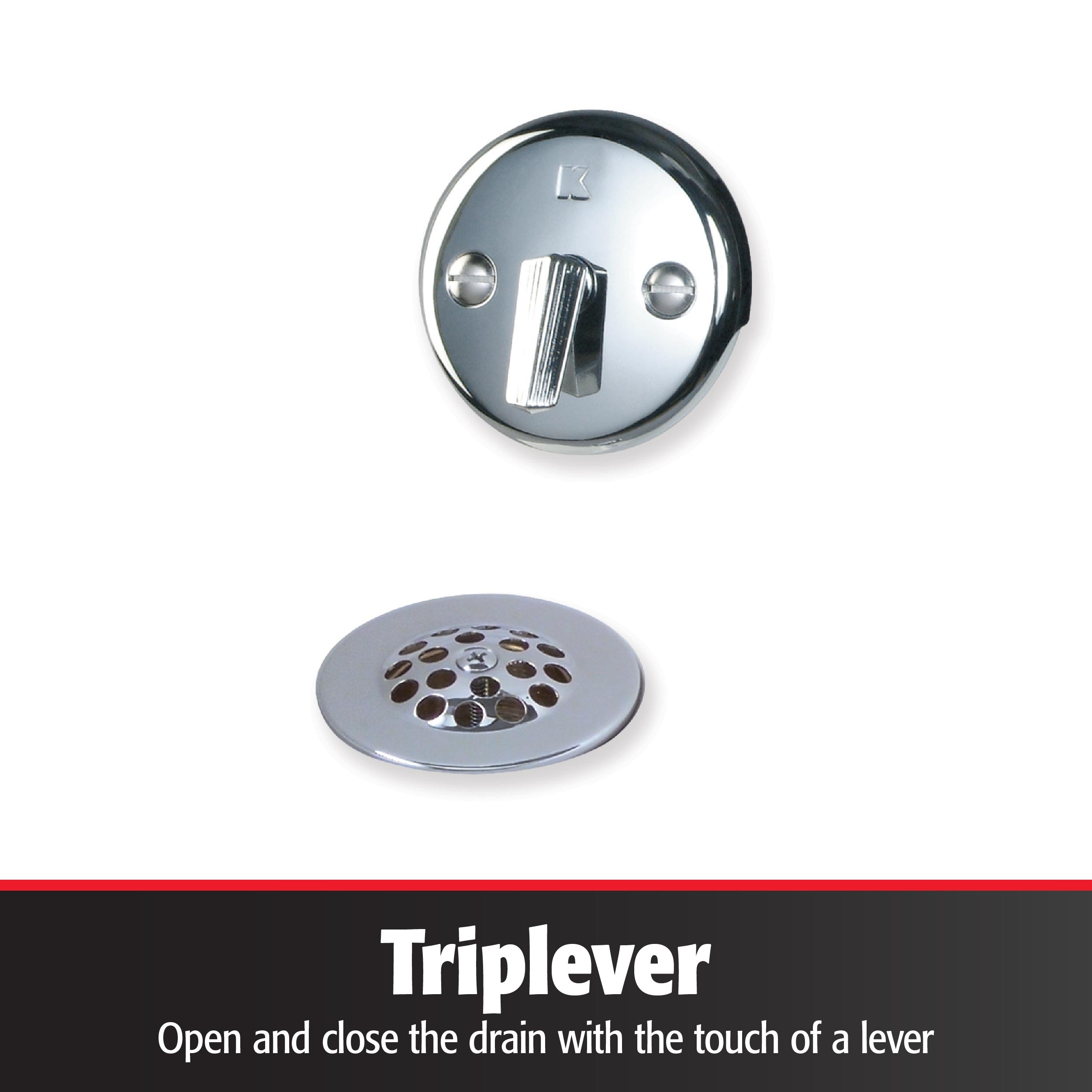 Do it 1-3/8 In. Removable Tub Drain Strainer with Chrome Plated
