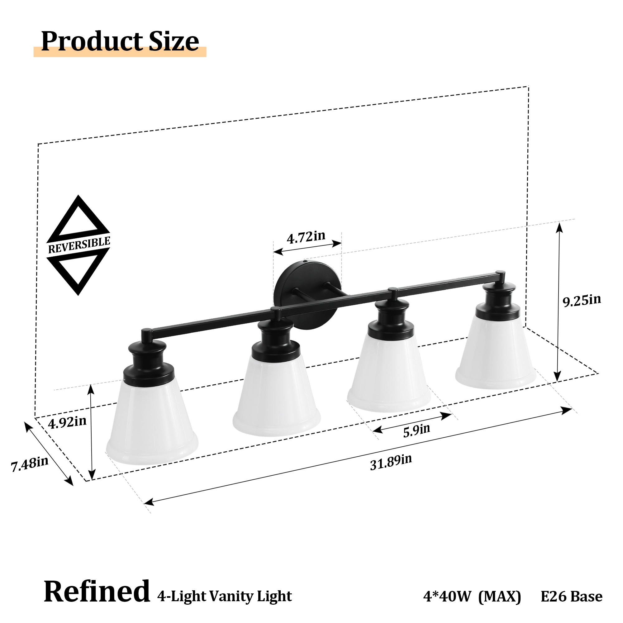 KAISITE 8206WL-04BK-US b089995 - View #3