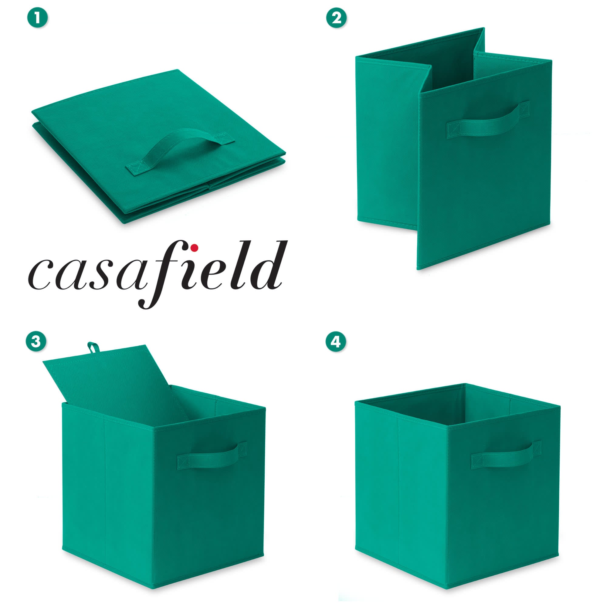 Casafield 6CC-TEAL-2. Laminate-Storage-Cubes - View #6
