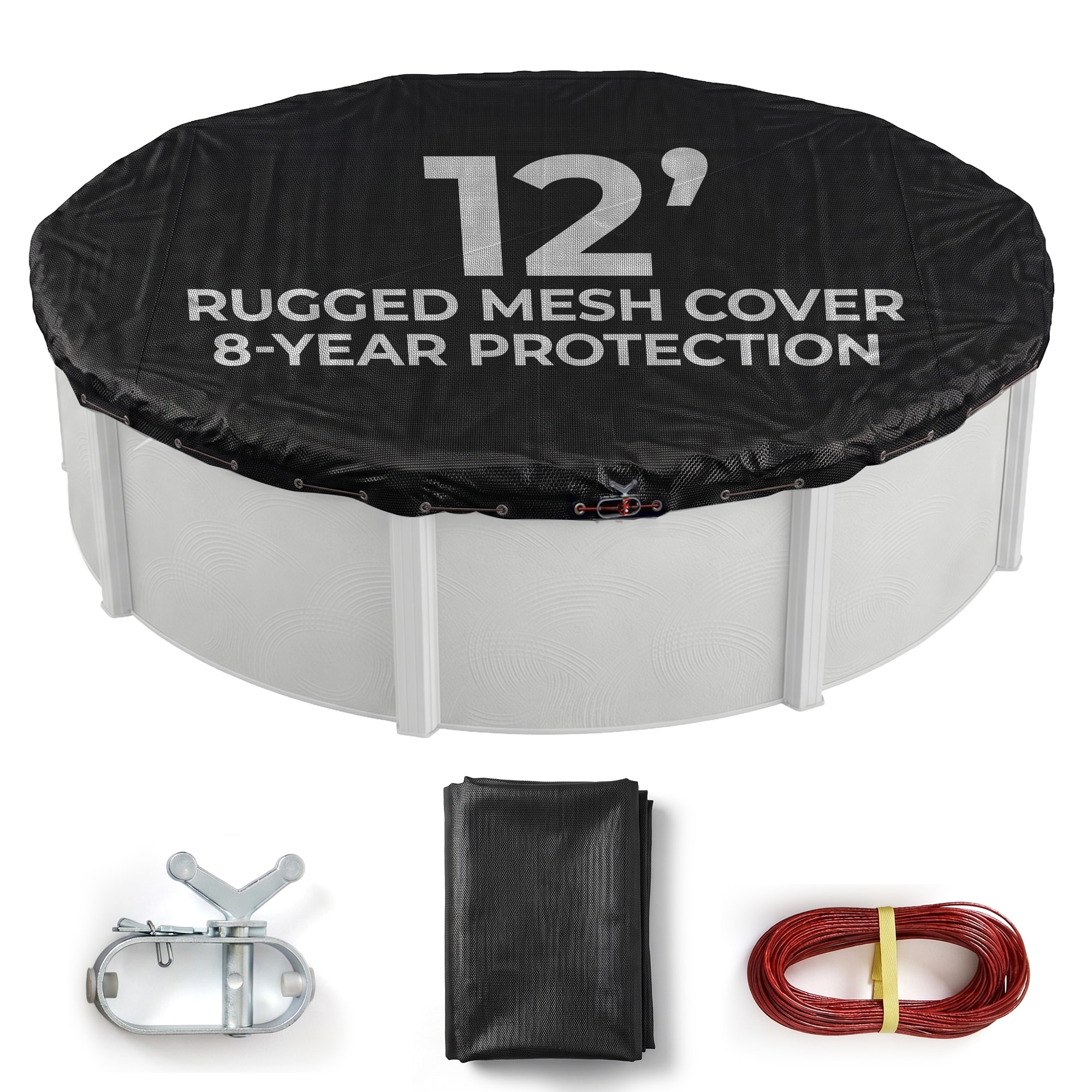 Blue Wave - 16-ft x 16-ft Rugged Mesh Polyethylene Winter Round Pool Cover