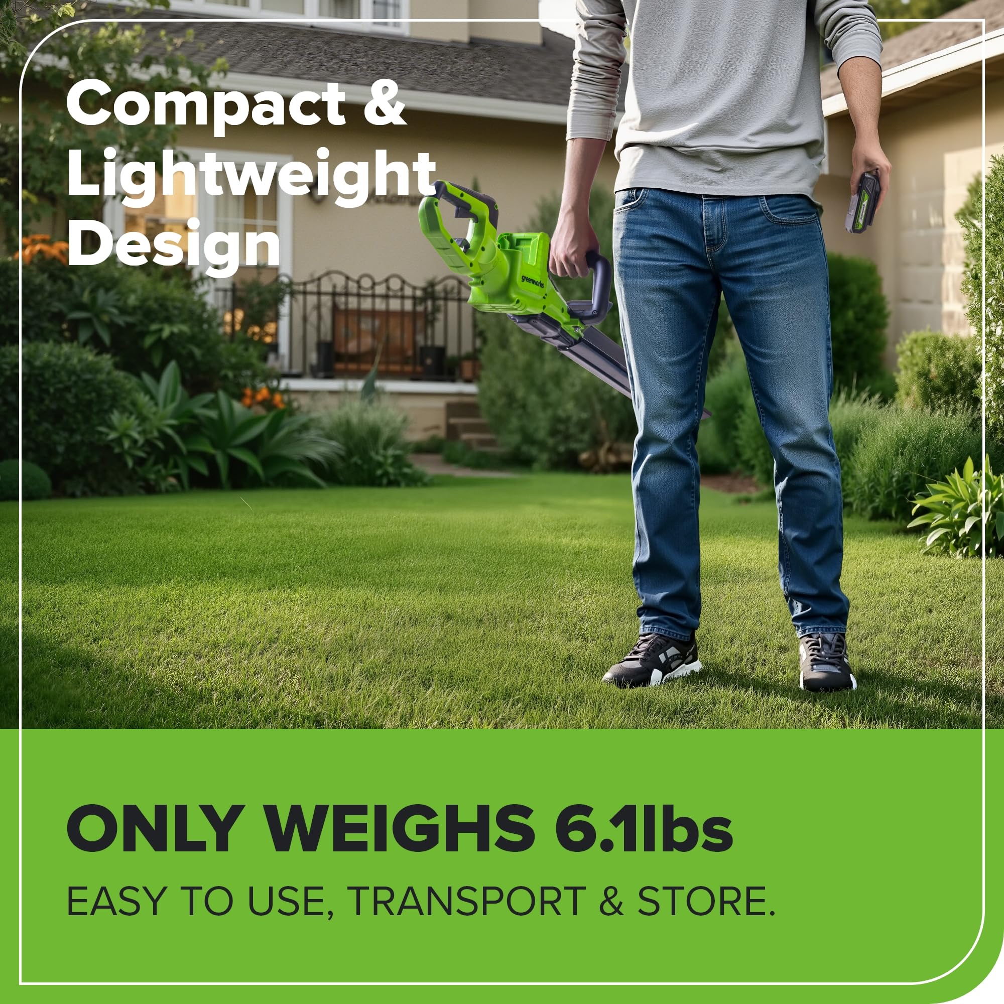 Greenworks 2217602 Cordless-Hedge-Trimmers - View #8