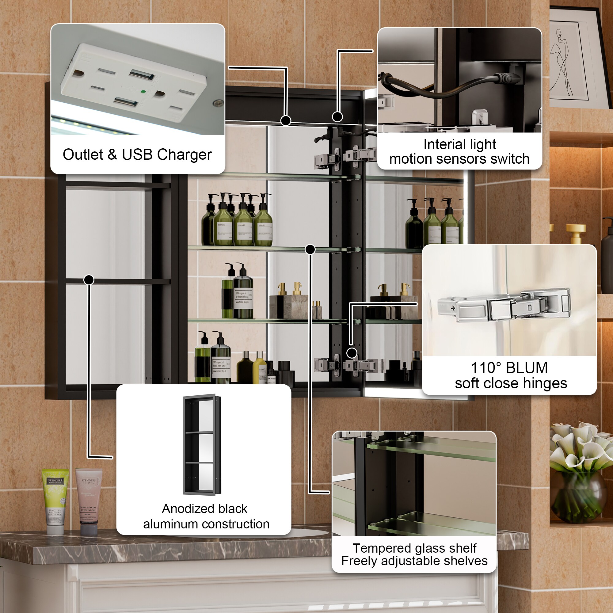 WELLFOR MC-W12MCL2030R-MC Bathroom-Medicine-Cabinets - View #6