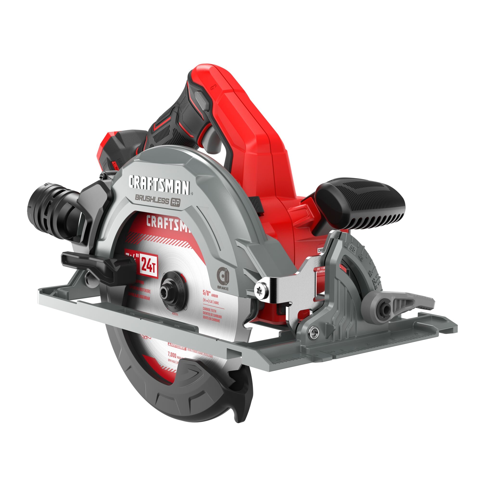 CRAFTSMAN V20 RP 20-volt Max 7-1/4-in Brushless Cordless Circular saw (Battery Not Included and Charger Not Included)