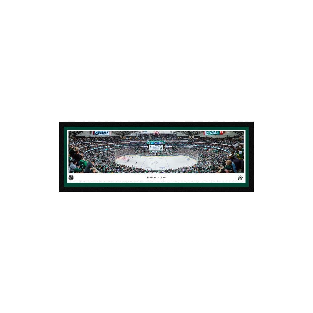 Blakeway Panoramas NHLSTAR3M Dallas Stars Dallas Stars James Blakeway Black Metal Framed 15.5-in H x 42-in W Sports Paper Print