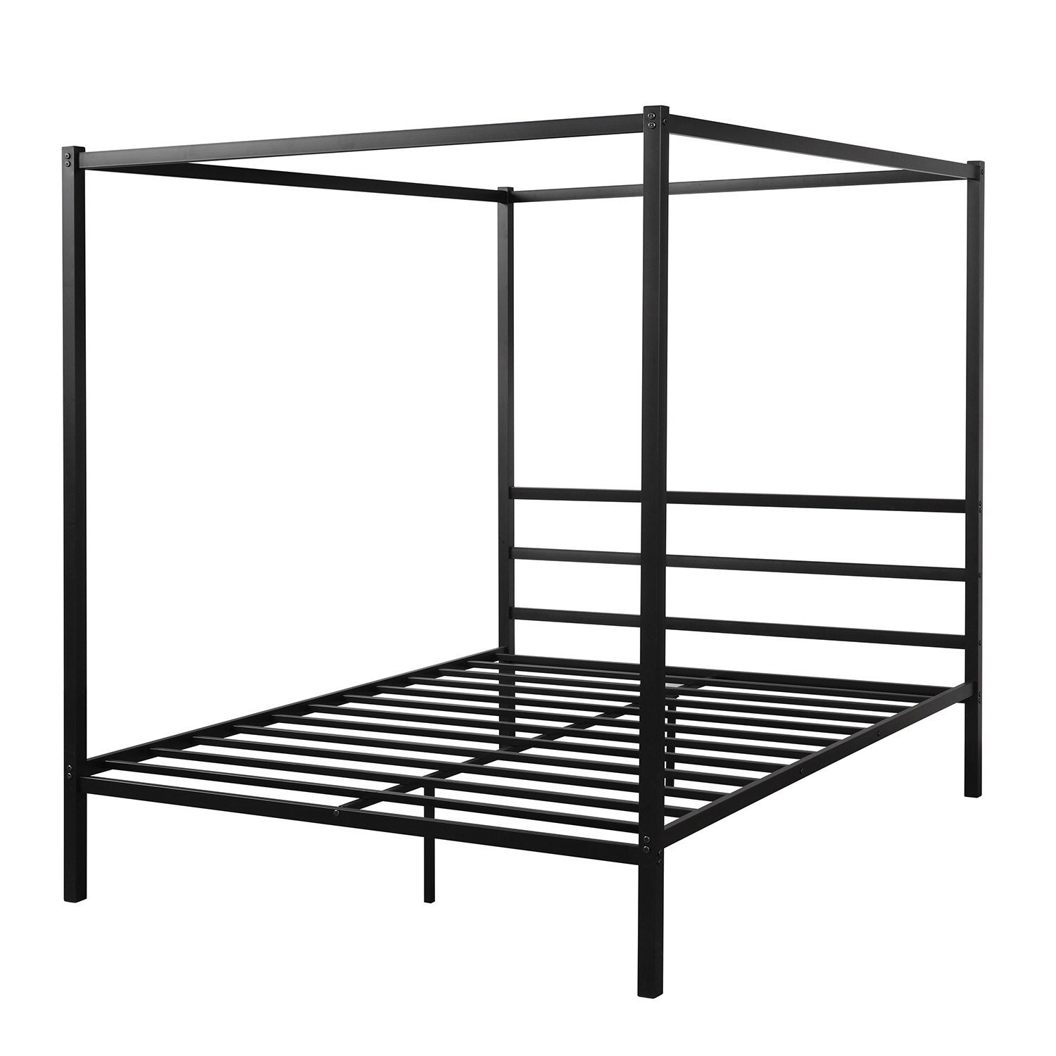 DHP Modern Metal Canopy Platform Bed Frame, Full, Black 