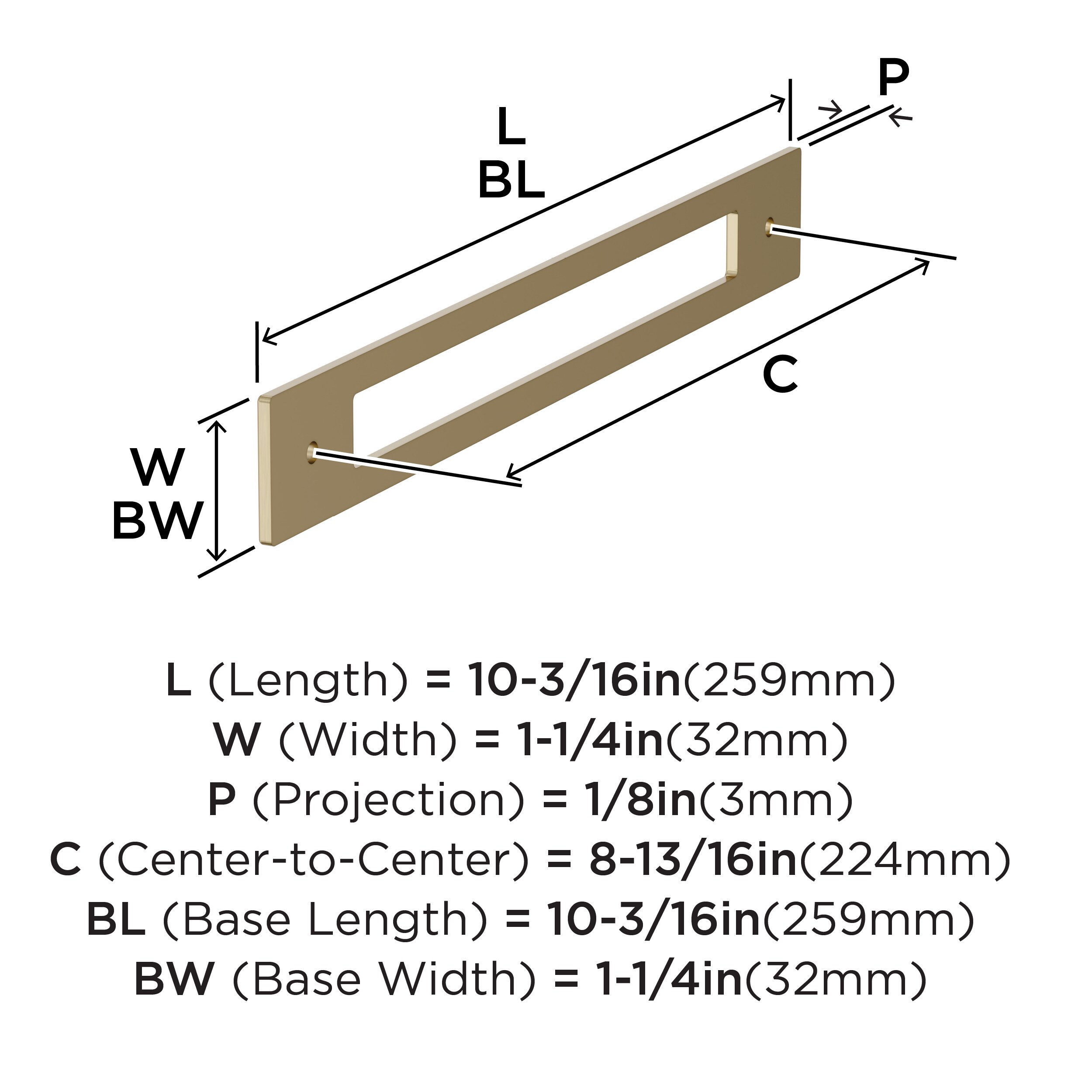 Amerock BP37786BBZ Drawer-Hardware - View #4