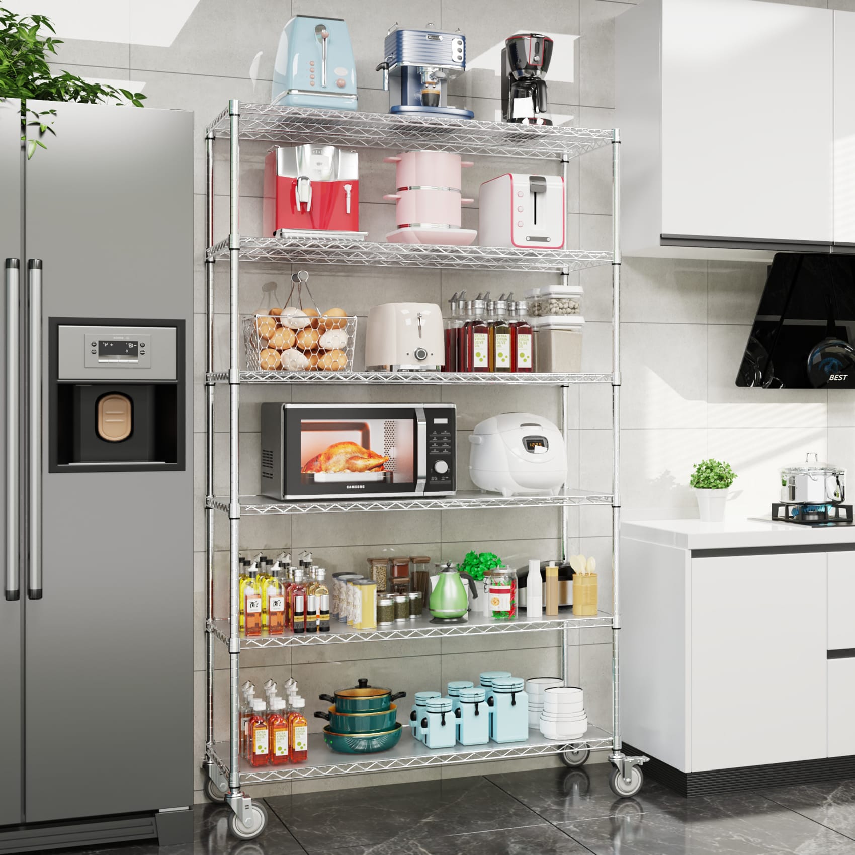 Damerin ZQ-DS-F08 Free-Standing-Shelving - View #4