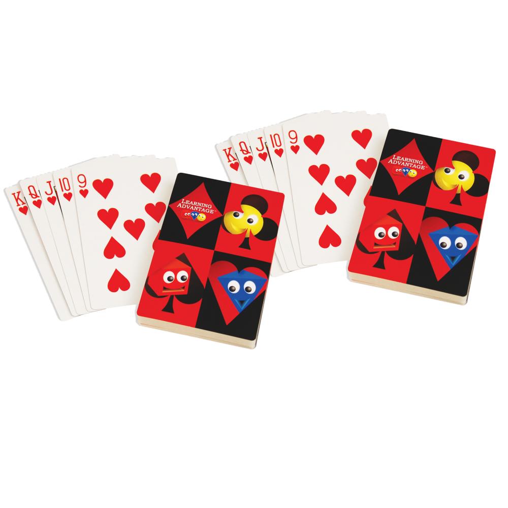 Learning Advantage CTU7658-2 Large Print Giant Playing-Card