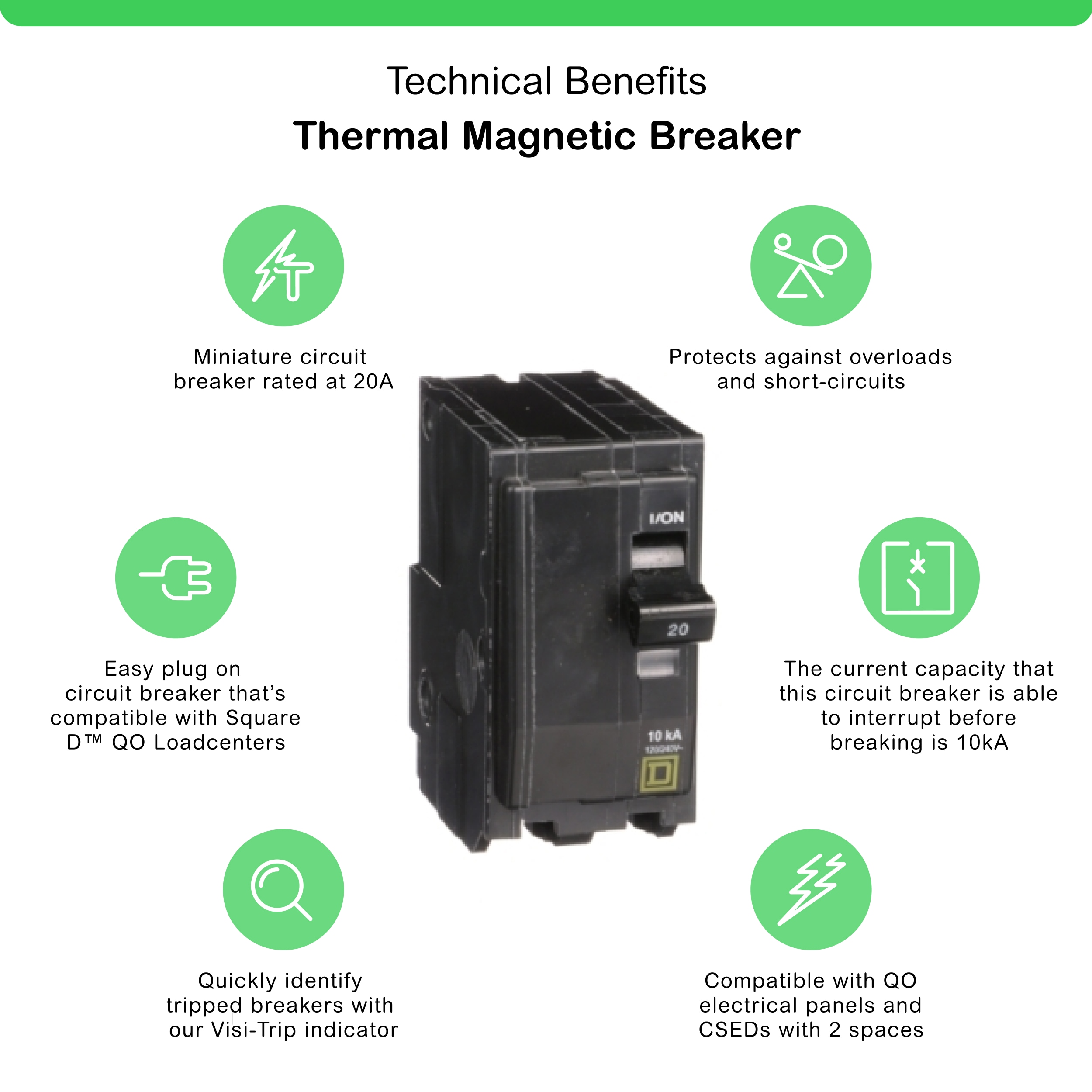 Square D QO220CP Circuit-Breakers - View #3