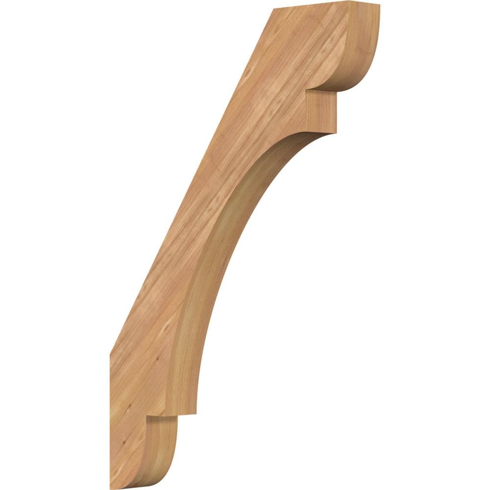 Ekena Millwork BRC04X24X36OLY00SWR 3-1/2-in x 24-in x 36-in Western Red Cedar Unfinished Wood Olympic Smooth Knee Brace