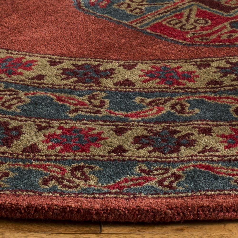Heritage HG919 Hand Tufted Area Rug - Red - 6'x6' - Safavieh.