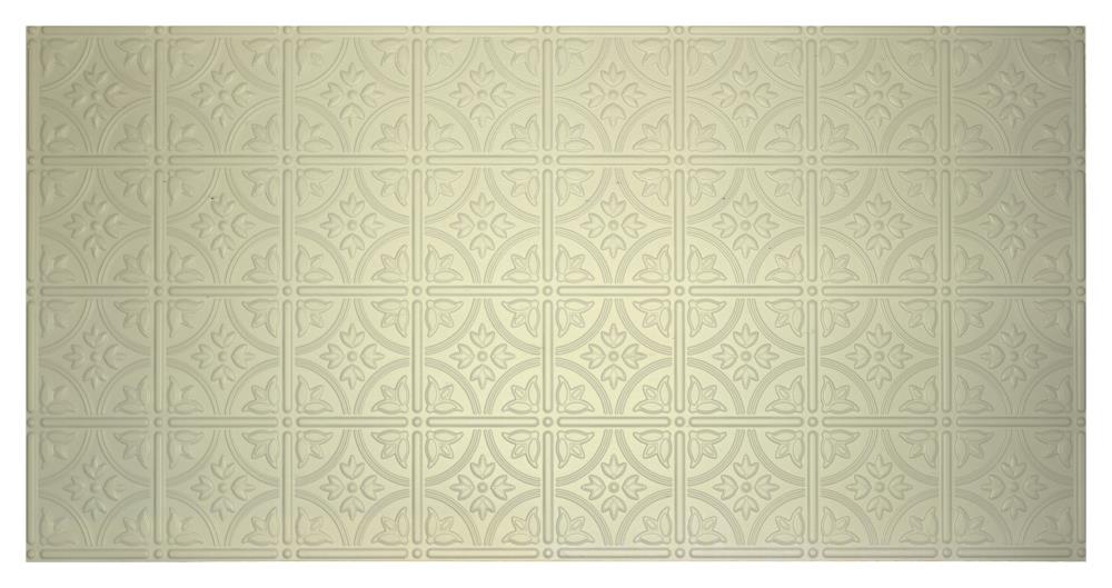 Dimensions 209-07 4-ft x 2-ft Crme Polystyrene Surface-mount Ceiling Plank ( 8-Sq. Feet / Case )
