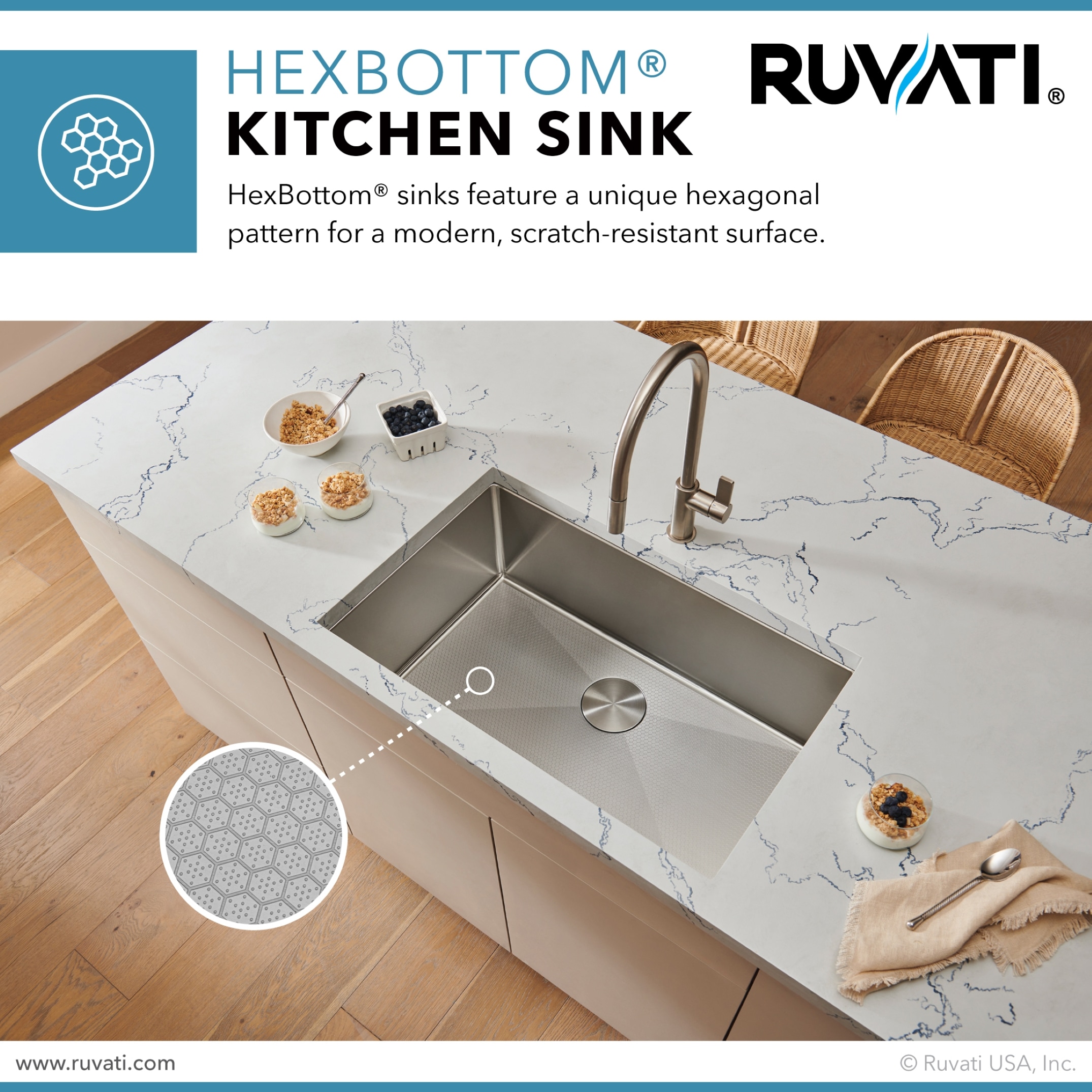 Ruvati Roma Undermount 30-in x 19-in Stainless Steel Single Bowl