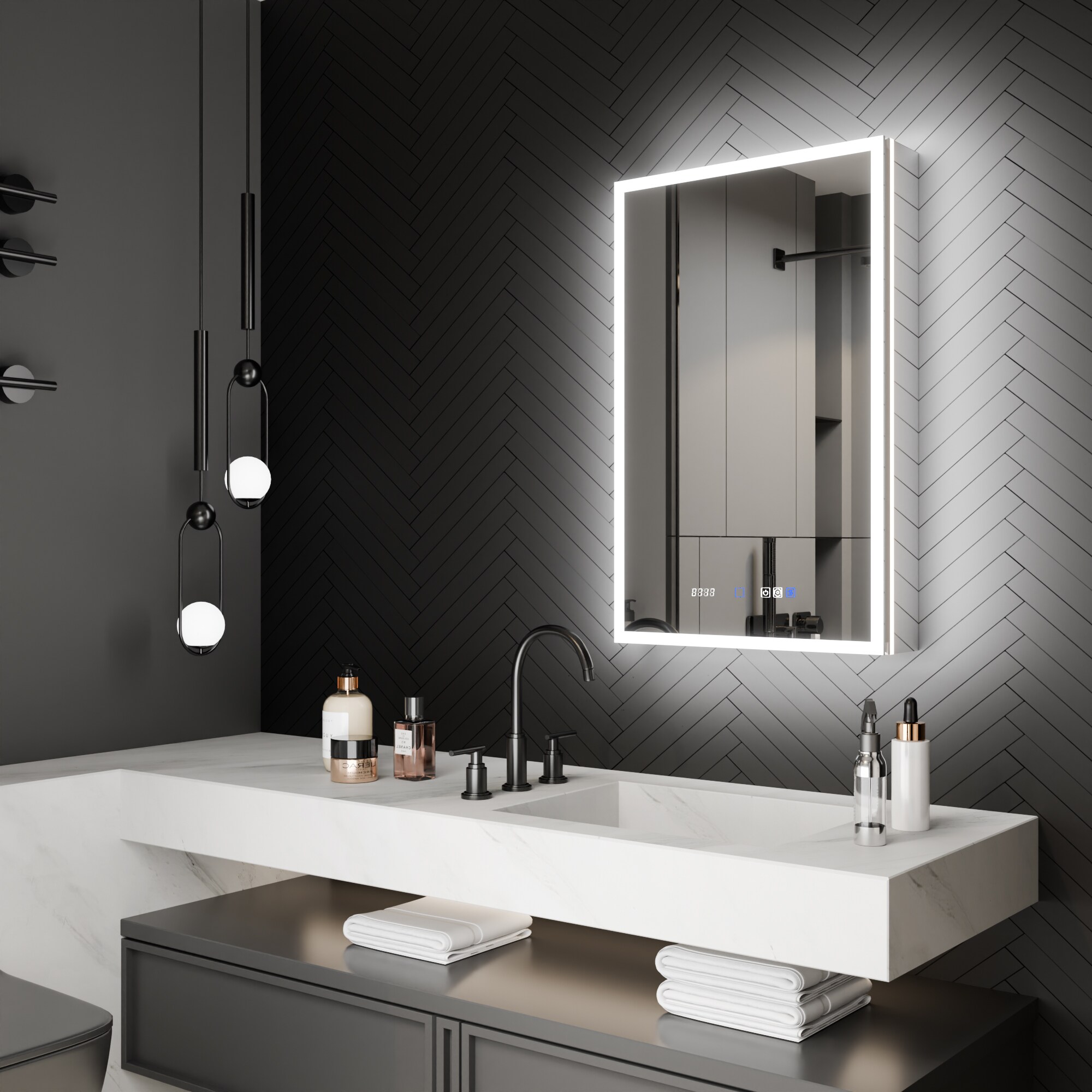 ExBrite W7MC2436L Bathroom-Medicine-Cabinets - View #2