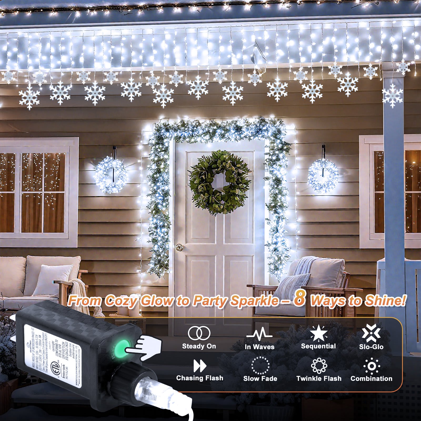 BIGHOUSE BH3003010092 Christmas-Icicle-Lights - View #3