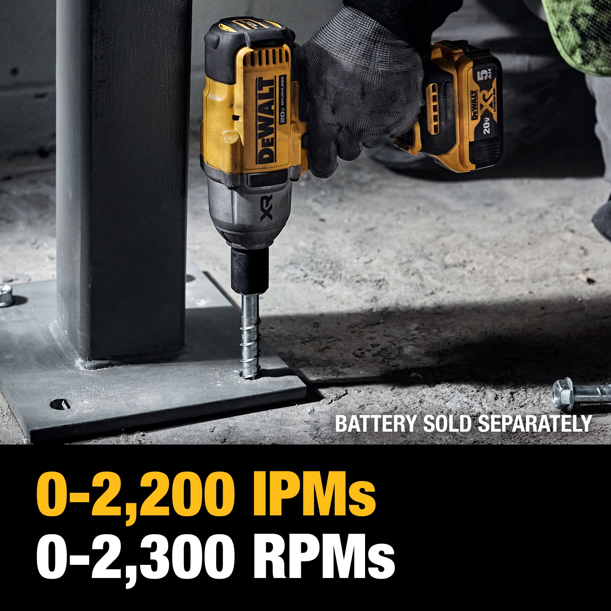 DEWALT Variable Speed Brushless 1 2 in Drive Cordless Impact