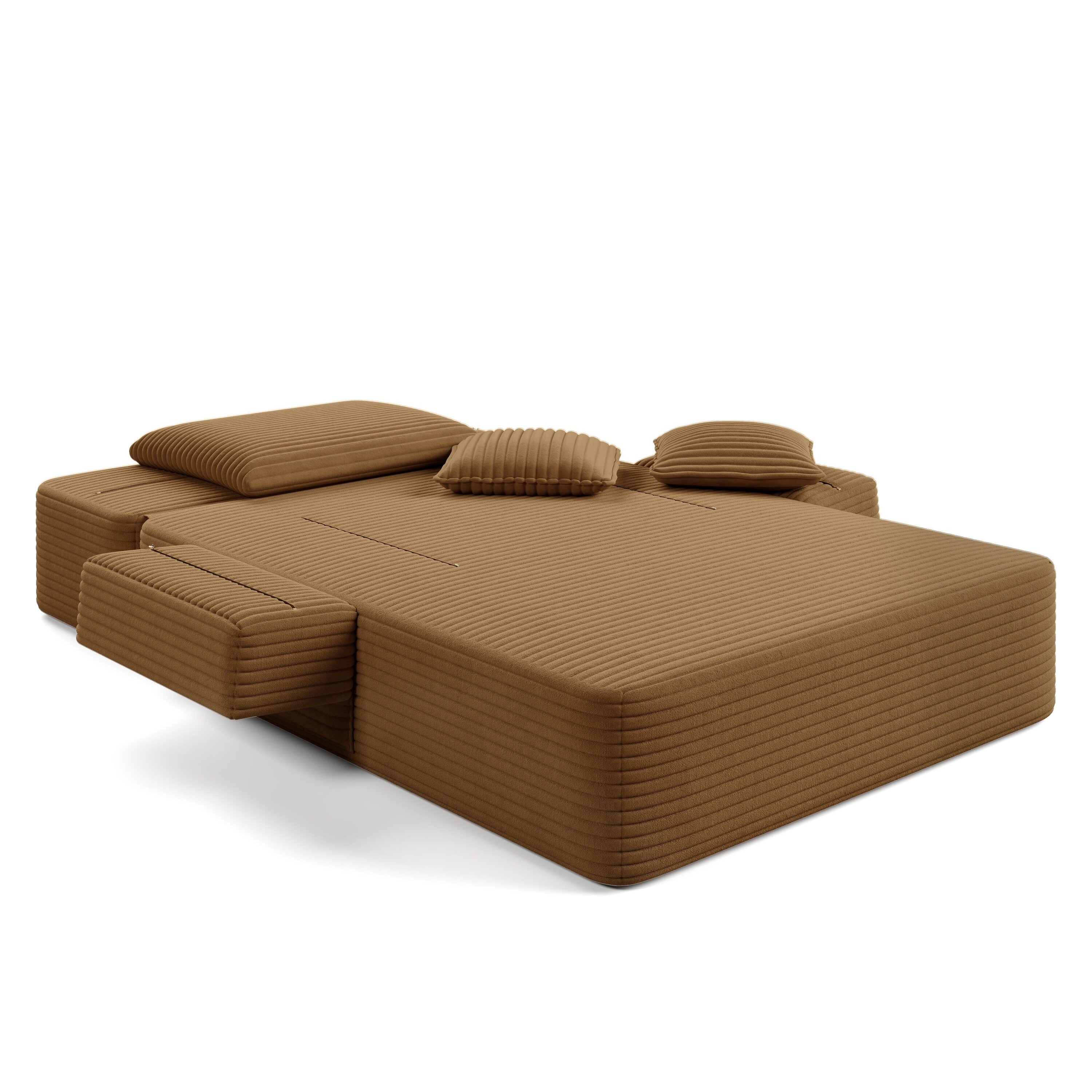 Horizons Prime 49 inch W x 60 inch D x 28 inch H Camel Plush