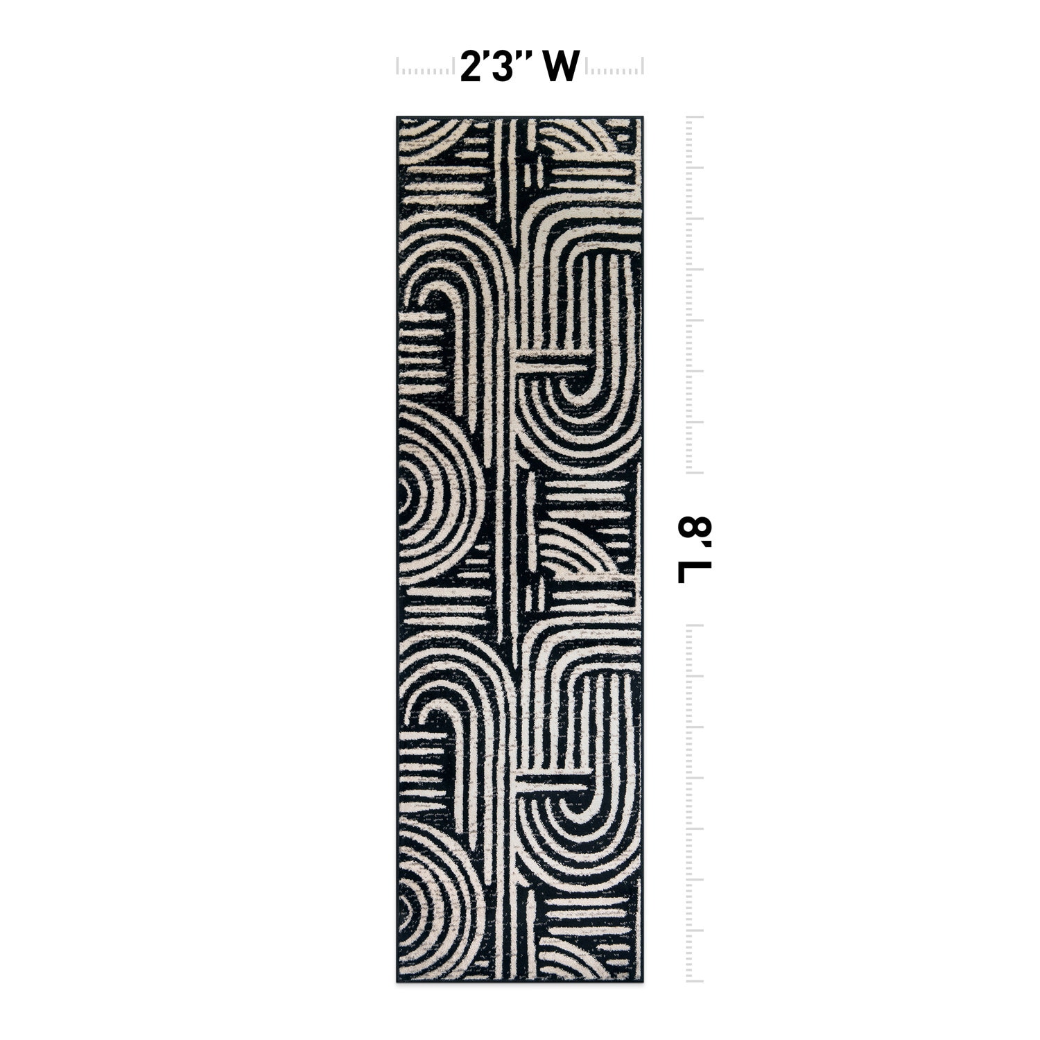 World Rug Gallery WR97BLACK2X8 rugs - View #3