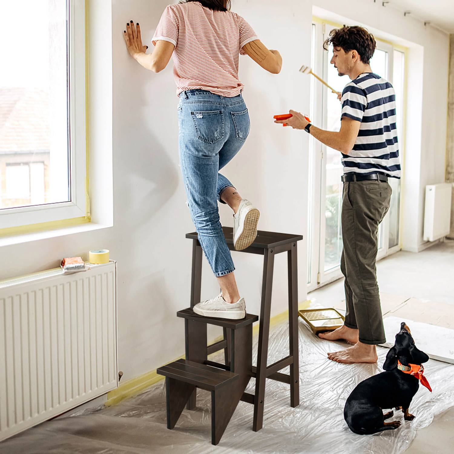 Costway CSHY000269 Step-Ladders - View #4