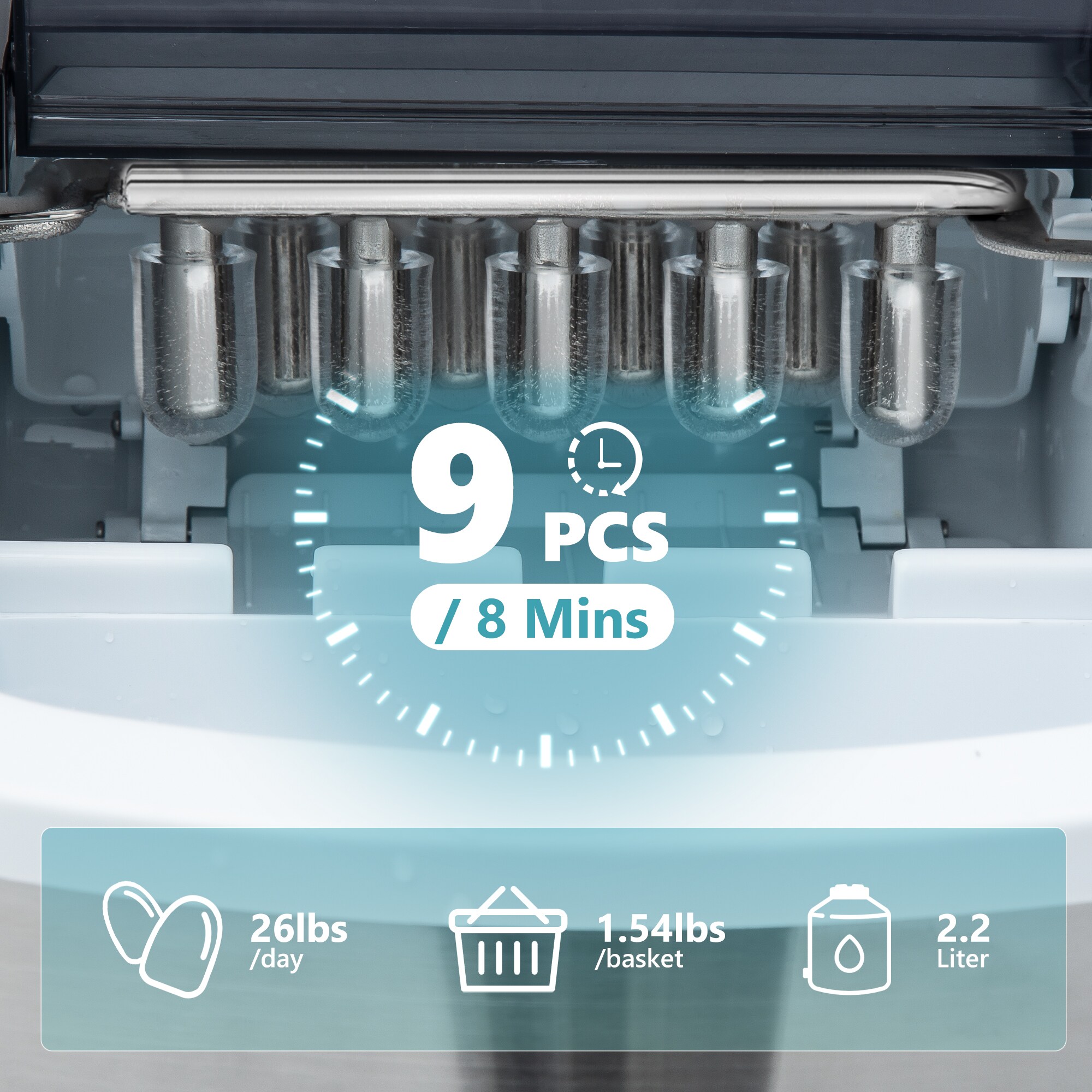 Euhomy IM007-BSI-E-LS-SC Ice-Makers - View #3