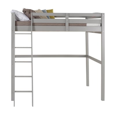 Camaflexi Concord Gray Full Loft Bunk, Bunk Bed With Loft And Desk